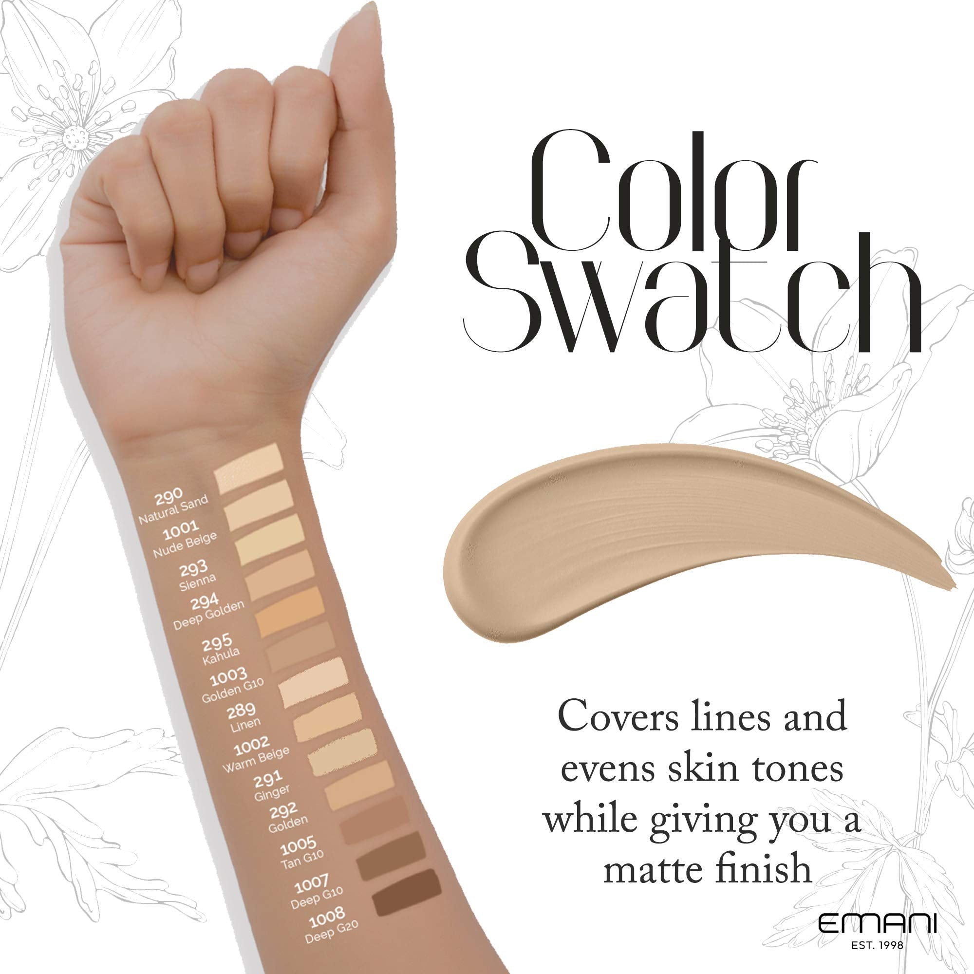 Emani Flawless Matte Foundation - Ginger