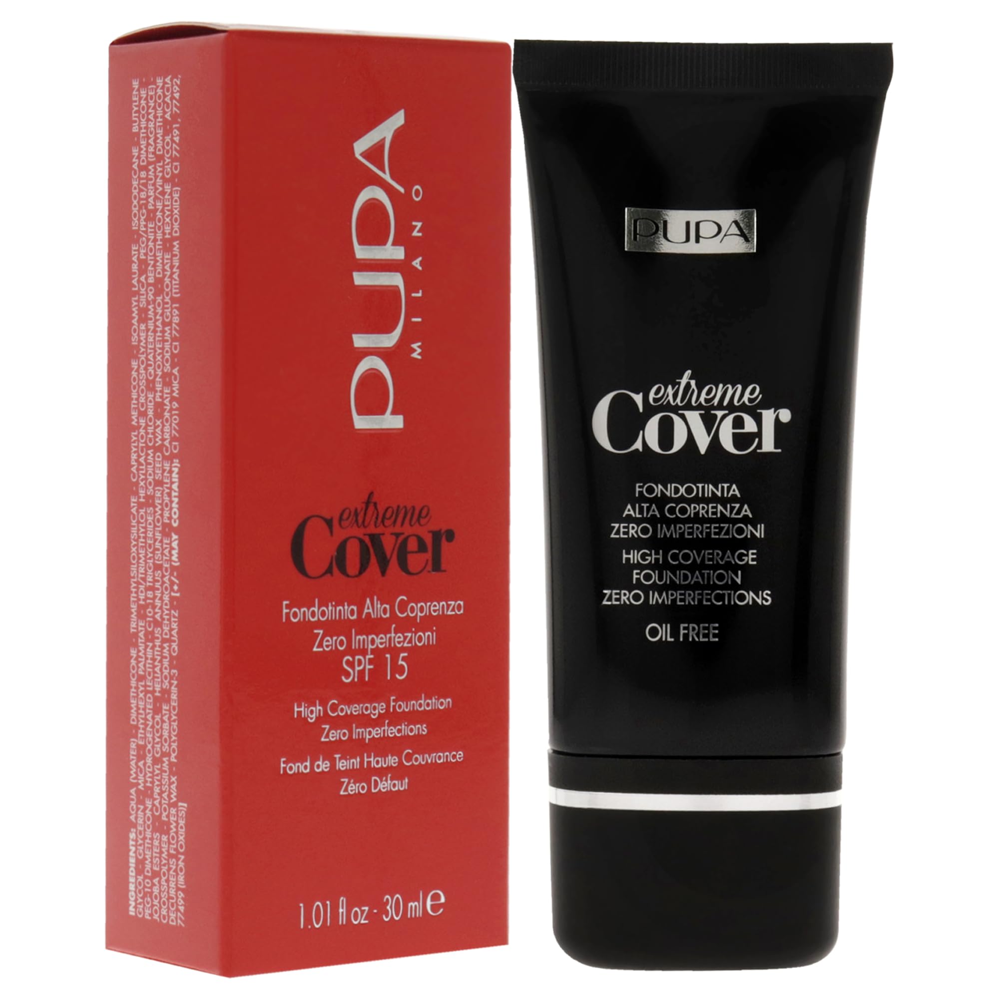 Pupa Milano Pupa Extreme Cover Fondotinta, N. 010 Alabaster