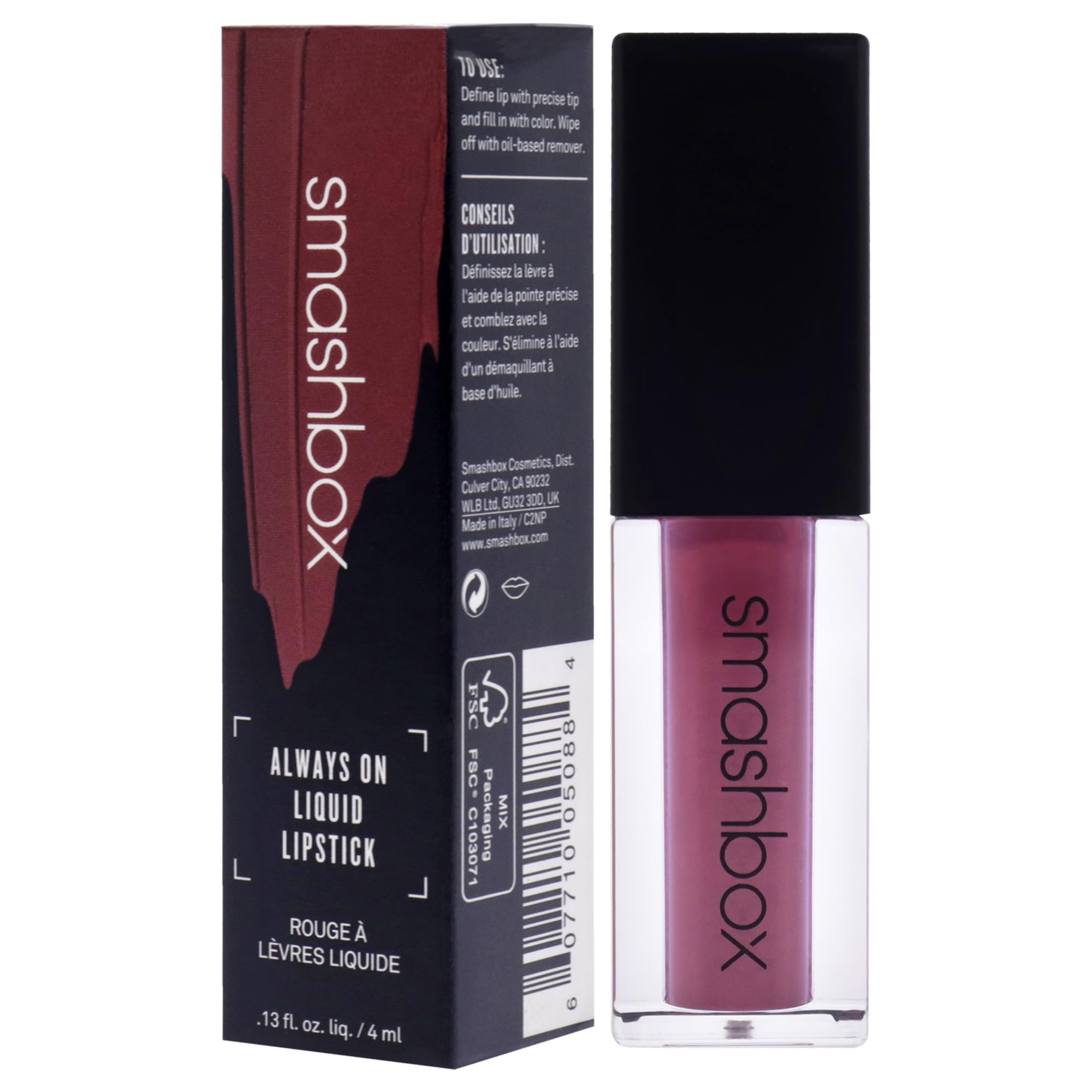 Smashbox Matte Always On Liquid Lipstick, Big Spender, 0.13 Fluid Ounce
