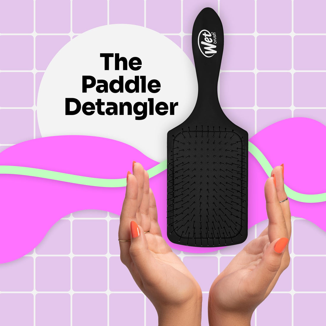 Black : Wet Brush Paddle Hair Brush, Black