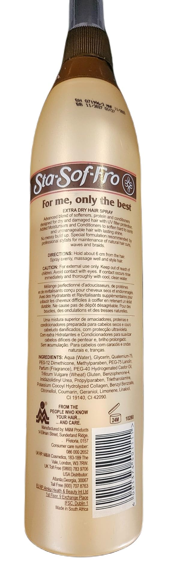 Sta-Sof-Fro Hair & Scalp Spray 16oz X-Dry (3 Pack)