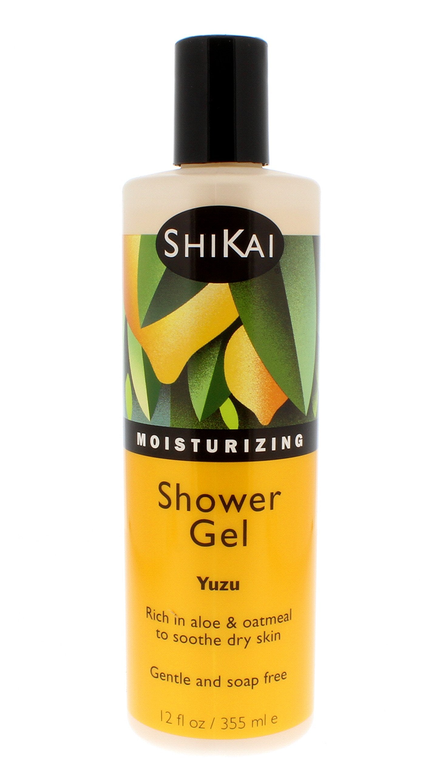 Shikai - Daily Moisturizing Shower Gel, Rich in Aloe Vera & Oatmeal That Leaves Skin Noticeably Softer & Healthier, Relief For Dry Skin, Gentle Soap-Free Formula (Yuzu, 12 Ounces, Pack of 3)