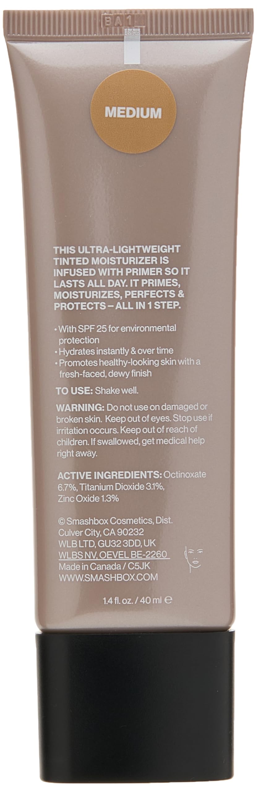 Smashbox Halo Healthy Glow All-In-One Tinted Moisturizer SPF 25 - Medium 1.4oz