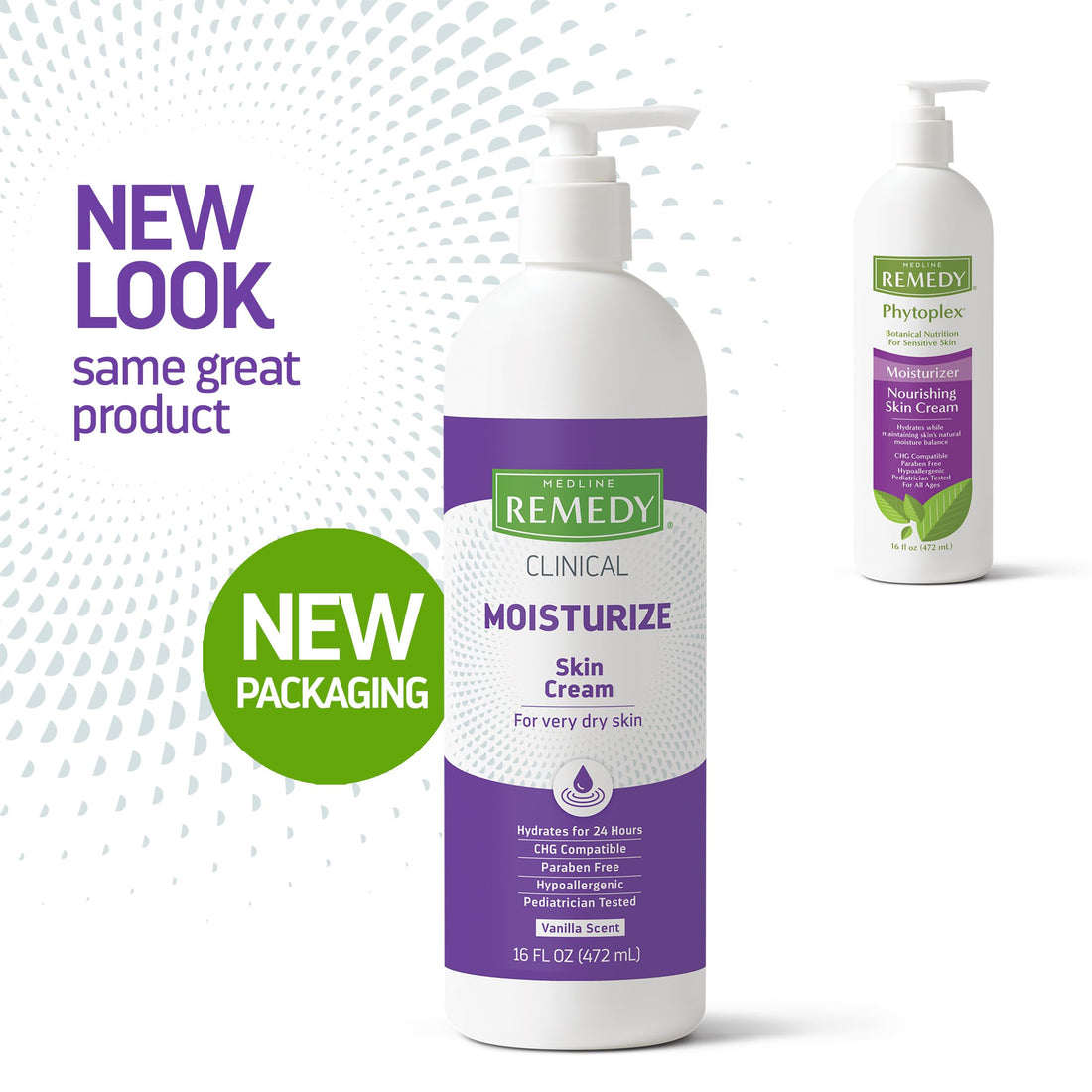 Medline Remedy Clinical Skin Cream, Vanilla Scent (16 fl oz), Moisturizing Face and Body Cream for All Ages, Paraben & Sulfate Free, Quick Absorbent Formula, Hypoallergenic Skin Moisturizer