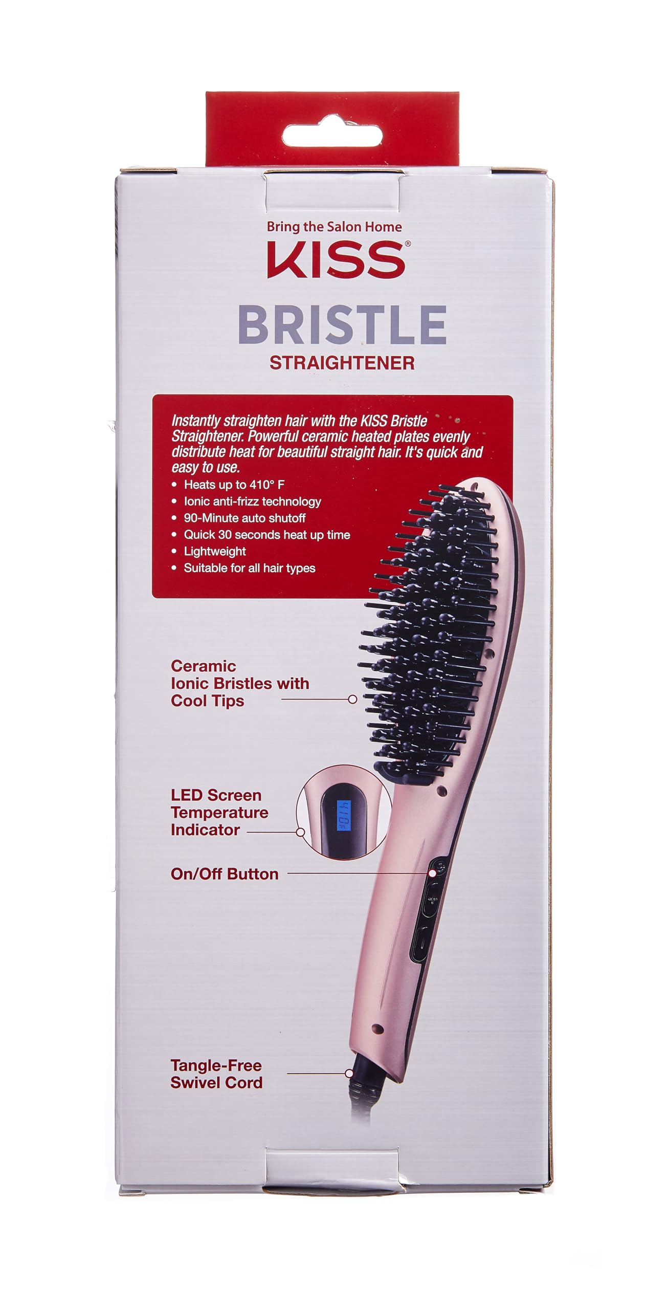Kiss Products Gold Edition Bristle Straightener