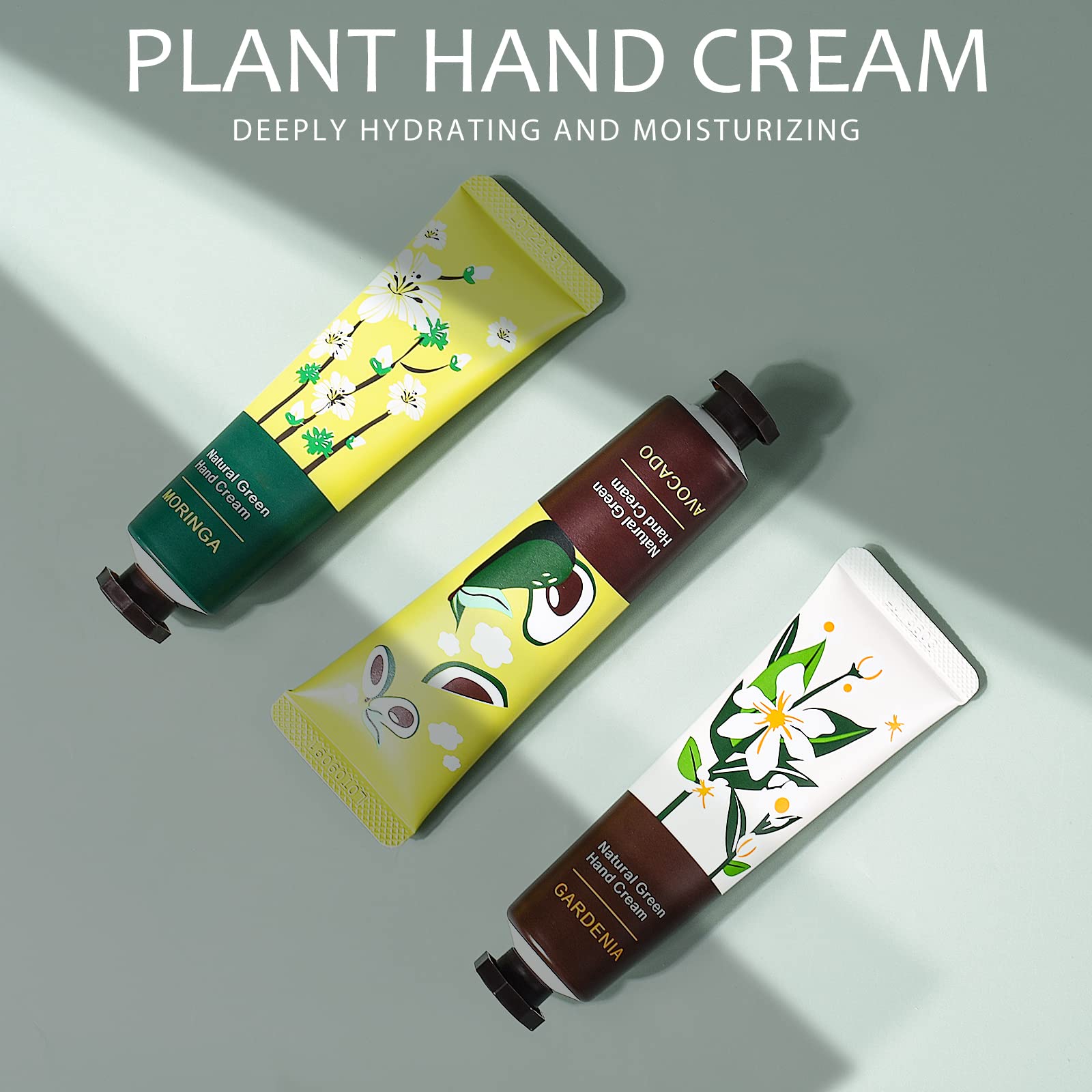 Ownest 10 Pack Plant Fragrance Hand Cream Moisturizing Hand Care Cream Travel Gift Set With Natural Aloe And Vitamin E For Men And Women-30ml