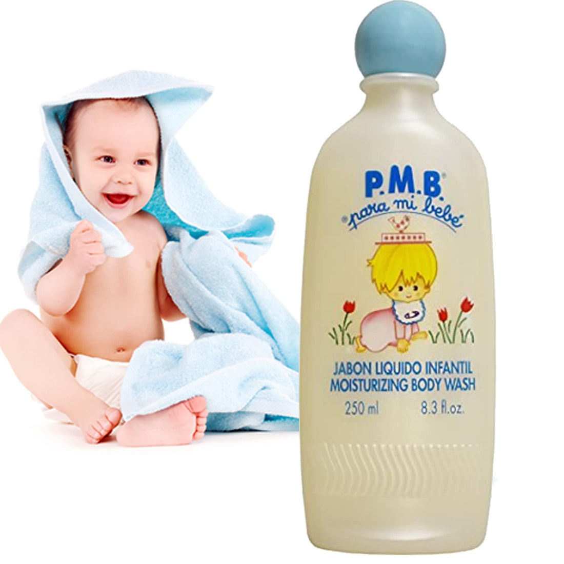 P.M.B. para mi bebe Jabon Liquido Infantil Moisuturizing Body Wash 8.3 oz 250 ml