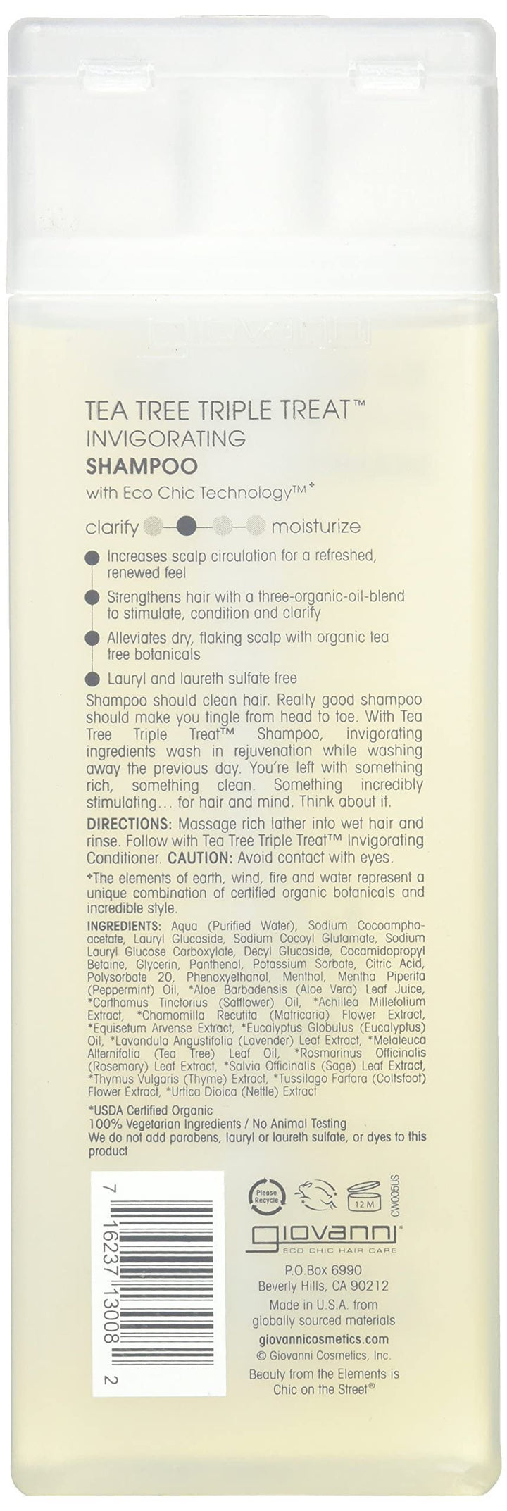Giovanni Shampoo Tea Tree Triple Treat, 236ml