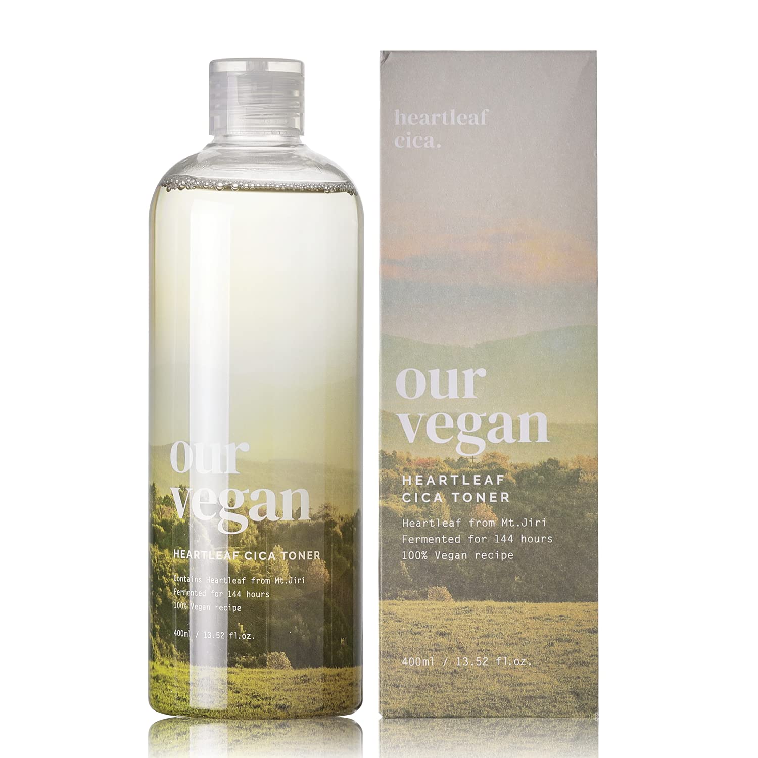 MANYO Factory Our Vegan Heartleaf CICA Toner Korean Skin Care 13.52fl oz (400ml) (ENG Version)