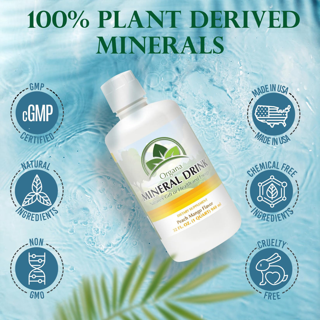 Organa Pure Plant Derived Trace Minerals Supplement