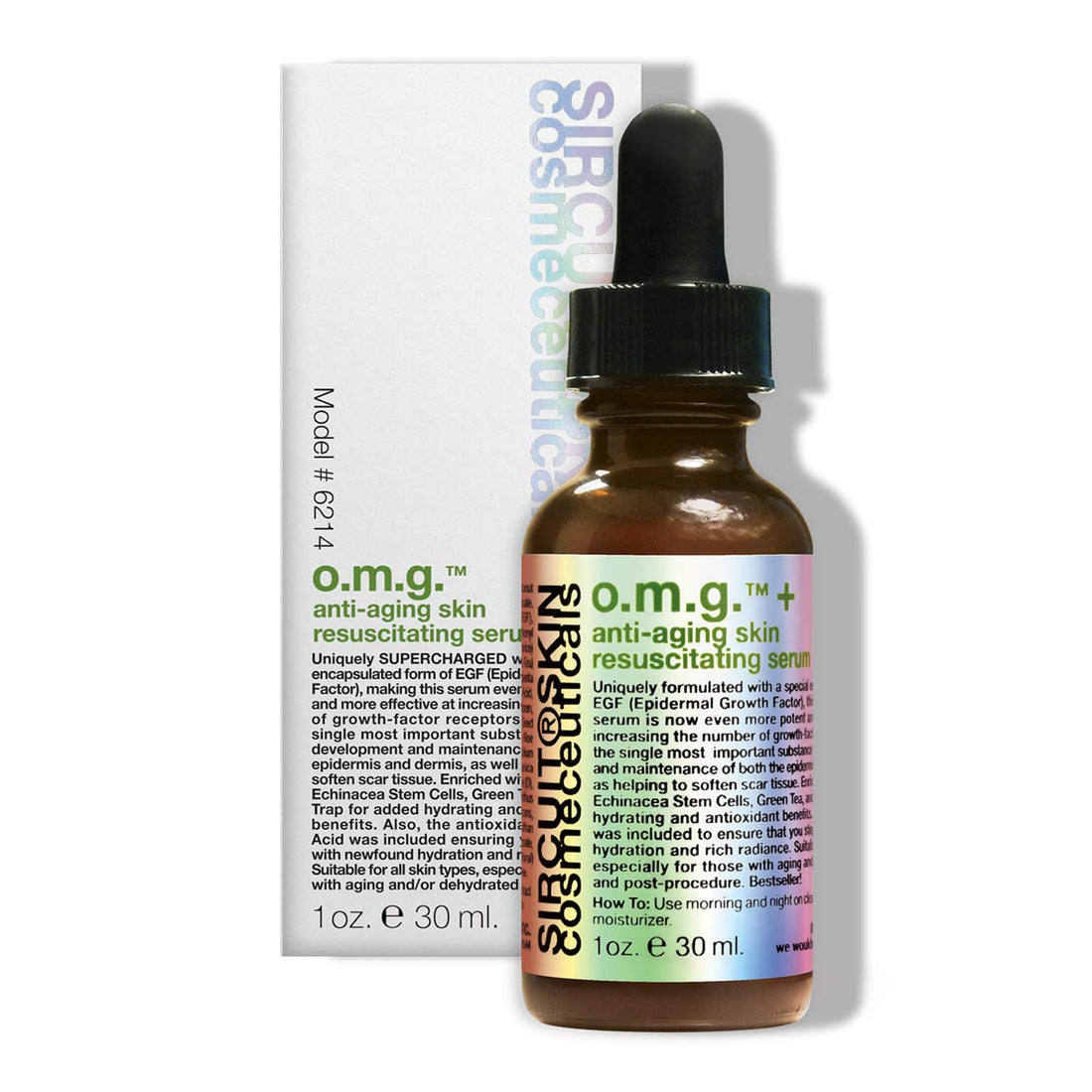 Sircuit Skin - Omg + Anti-Aging Skin Resuscitating Serum, 1Oz.