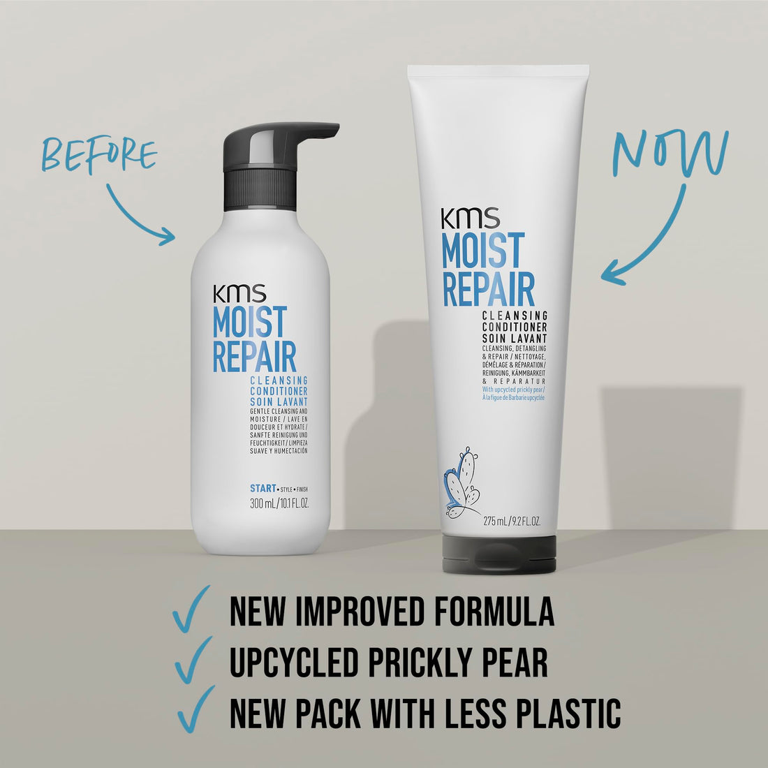 KMS California Moist Repair Cleansing Conditioner (Gentle Cleansing and Moisture) 300ml/10.1oz