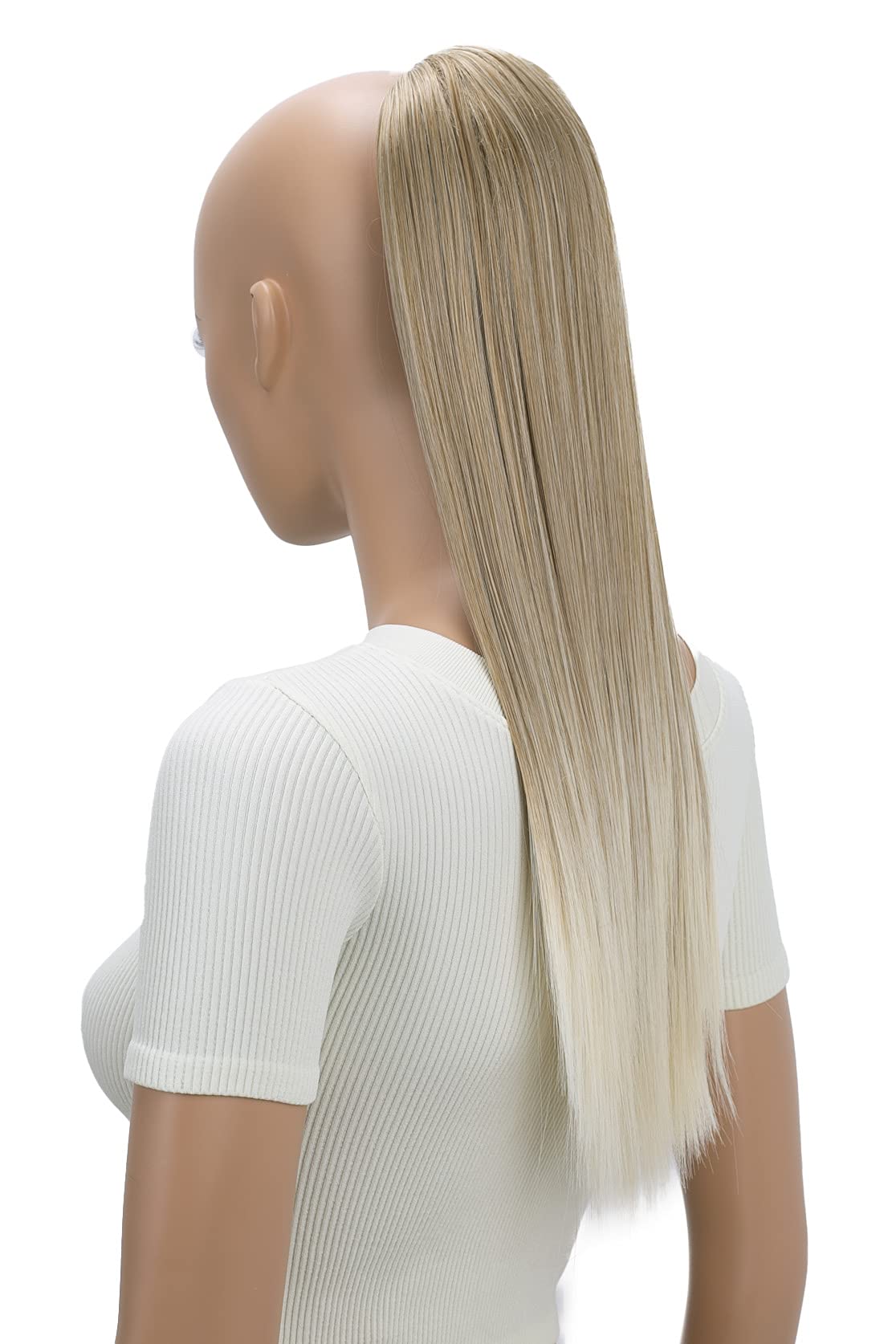 PRTTYSHOP 22 Hairpiece Ponytail Extension Drawstring Voluminous Straigth Red Blonde Mix PH522