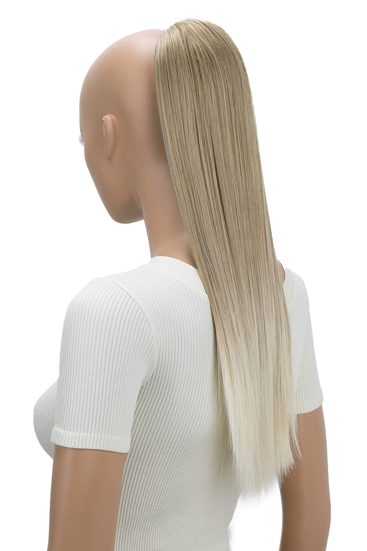 PRTTYSHOP 22 Hairpiece Ponytail Extension Drawstring Voluminous Straigth Red Blonde Mix PH522
