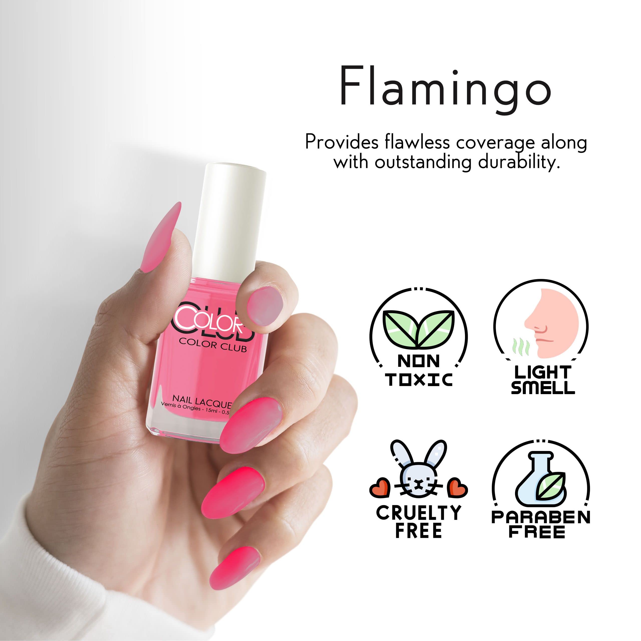 Color Club Fiesta Collection Nail Polish Flamingo Pink AD