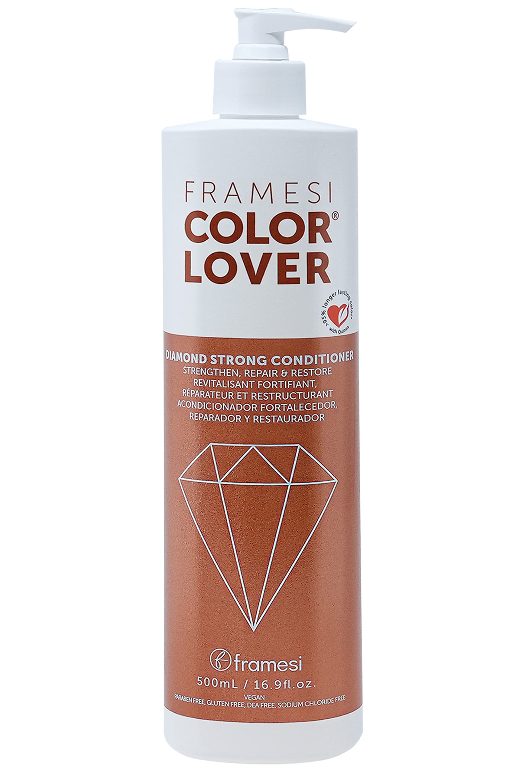 FRAMESI Color Lover Diamond Strong Conditioner, 16.9 fl oz