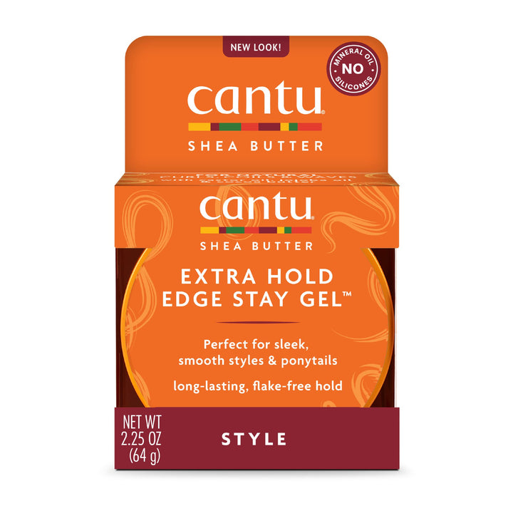Cantu Extra Hold Edge Stay Gel with Shea Butter, 2.25 oz