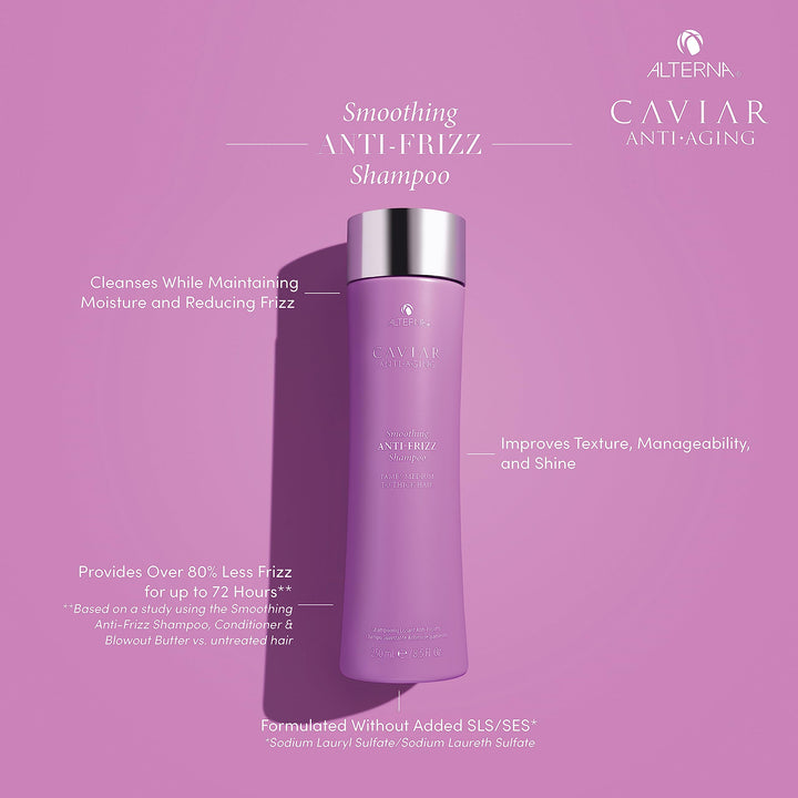 Alterna Caviar Anti-Aging Smoothing Anti-Frizz Shampoo Unisex Shampoo, 33.8 Fl Oz
