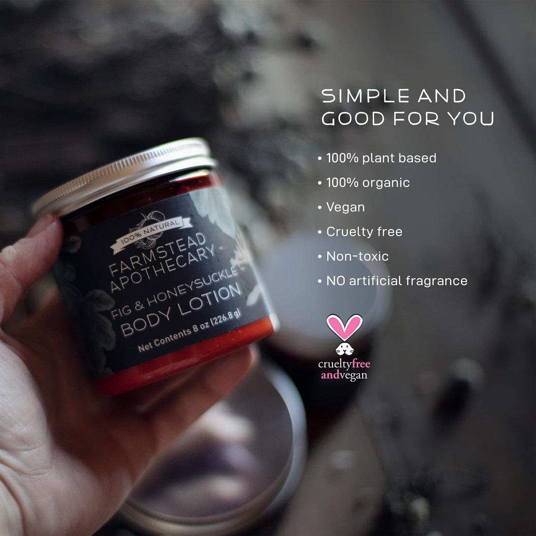 Farmstead Apothecary Body Lotion, Fig Honey 8 oz