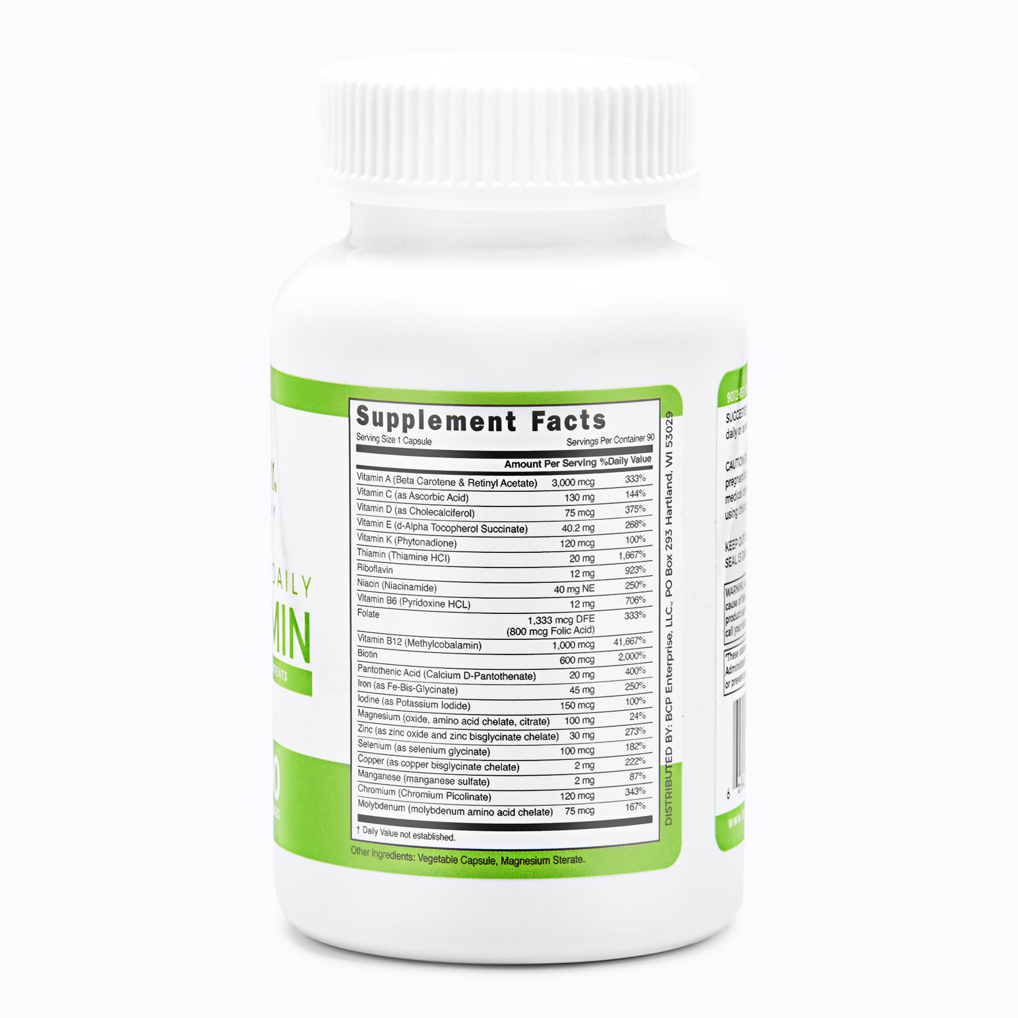 BariSlim Advanced Once Daily Bariatric Multivitamin Capsule - 45 mg of Iron - Bariatric Vitamin for Post Bariatric Surgery Including Gastric Bypass and Gastric Sleeve | 90 Day Supply