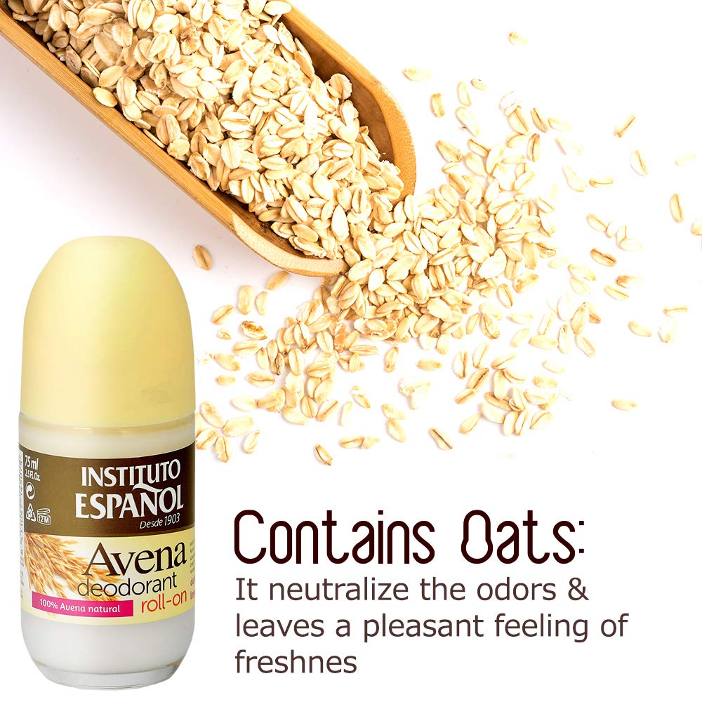 Avena Oat Roll On Deodorant Soft Fresh Neutralizes Odors All Day No Irritation