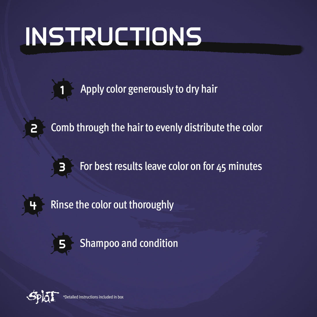 Splat Midnight AmethystRich Velvet Color Hair DyeSemi-Permanent