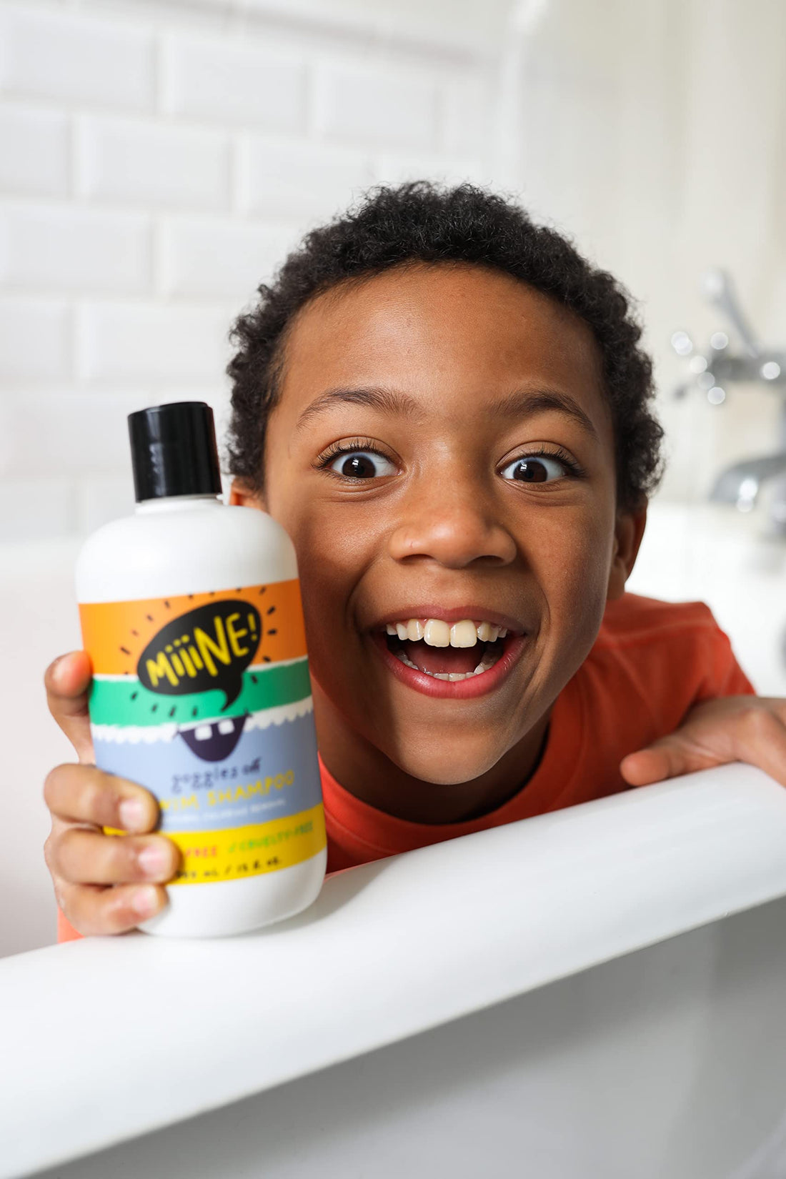 MiiiNE! Goggles Off Swim Shampoo for Kids 12oz | Tear Free Kids Shampoo - Use Chlorine shampoo for the Pool, Hard Water, or Beach | Cruelty Free Swimmers Shampoo Made in USA | By Stylists For Kids