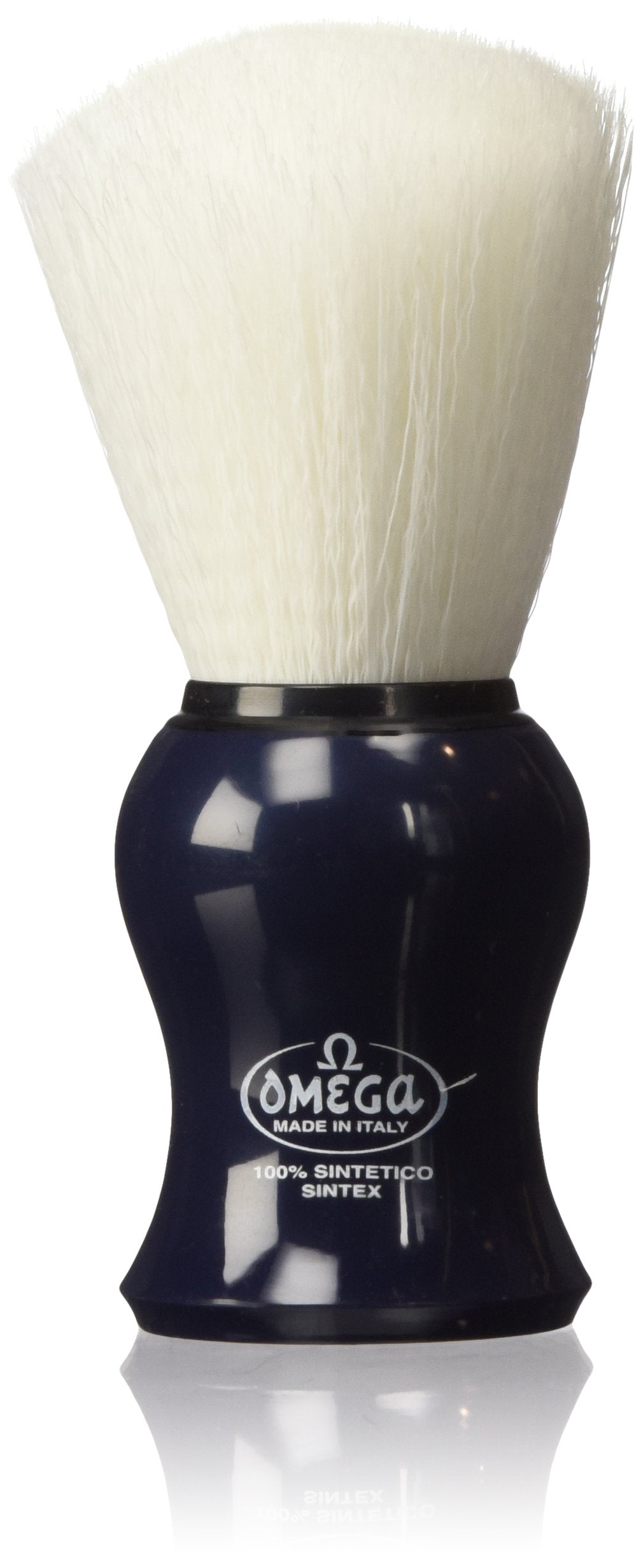 Omega Shaving Brush # 90065 Syntex 100% Synthetic Navy Blue