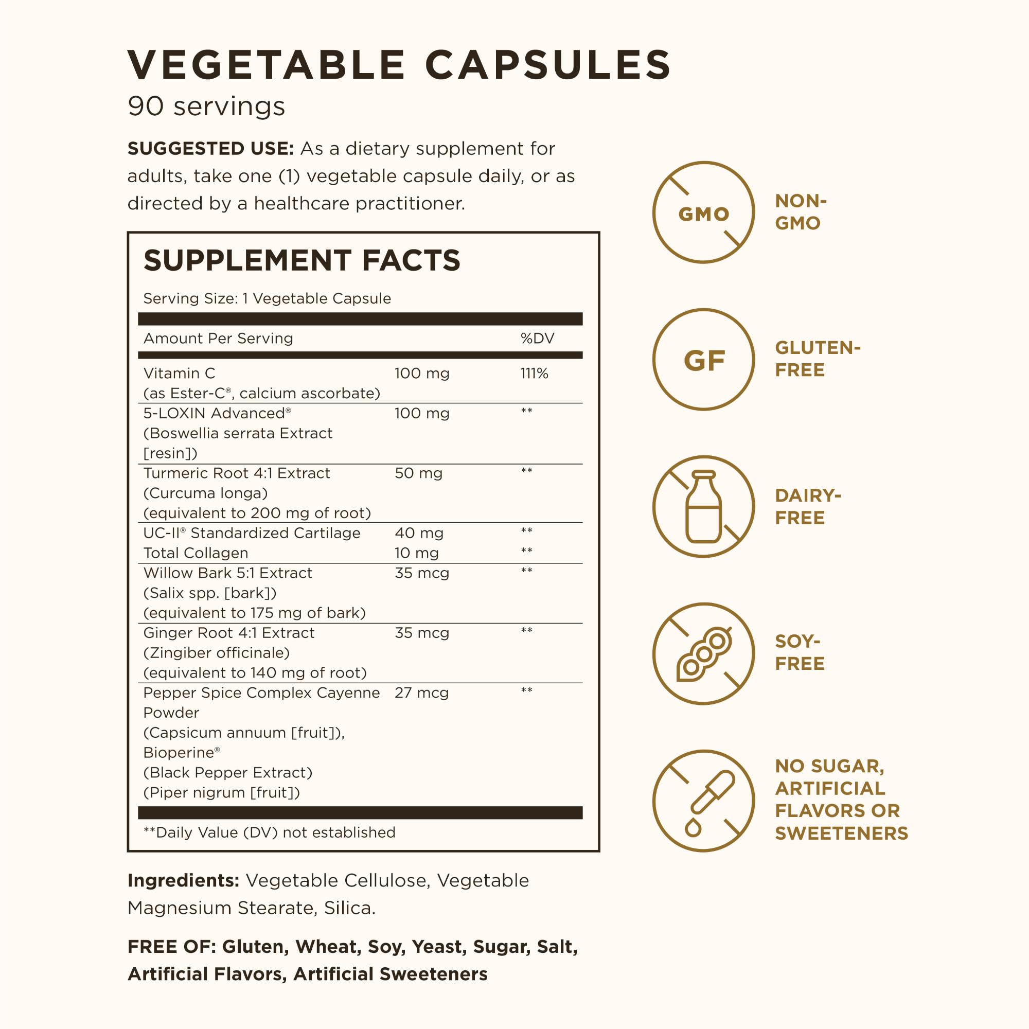 Solgar No. 7 Advanced Joint Support Complex - 90 Vegetable Capsules, Pack of 2 - Fast-Acting Formula - Non-GMO, Gluten Free, Dairy Free - 180 Total Servings
