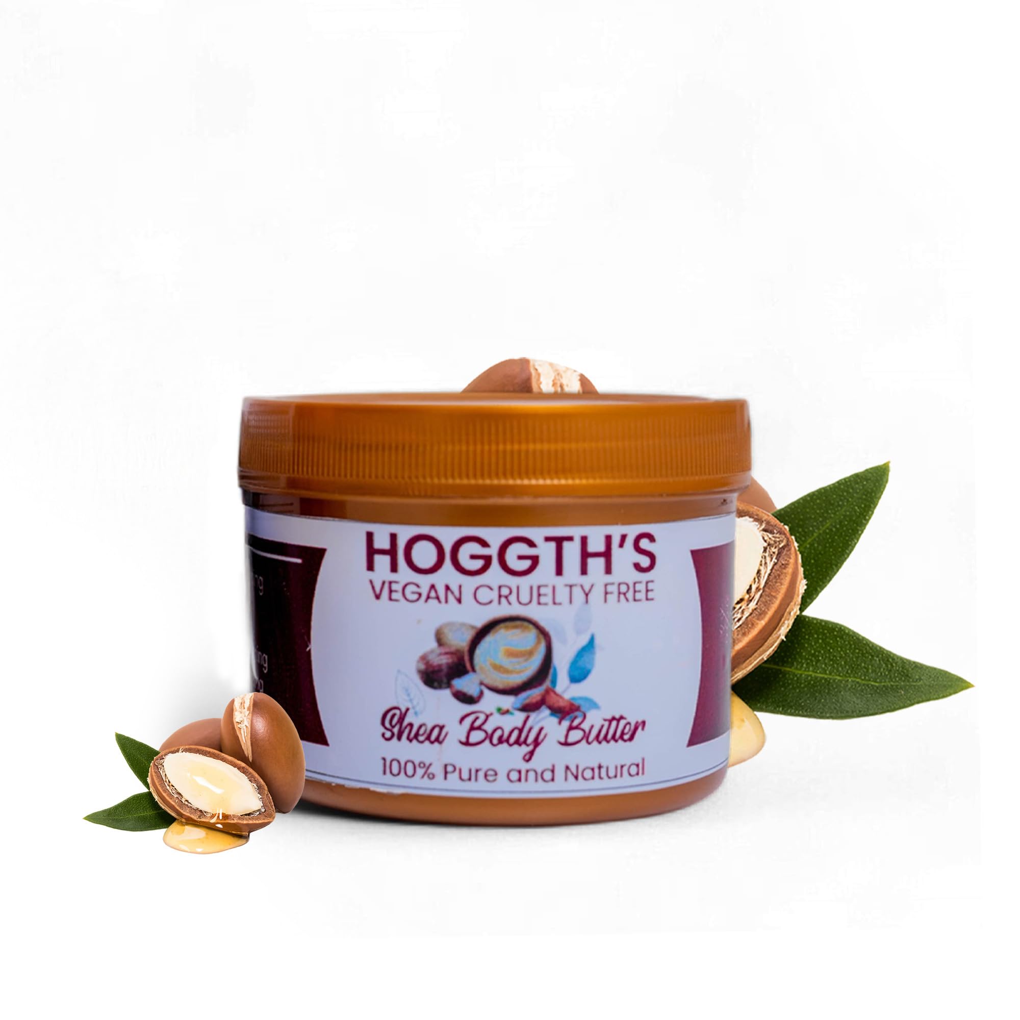 HOGGTH Natural Organic Moisturizers- 100% Pure Grade-A African Shea Body Butter- Suitable for Whipping, DIY Skin Care & Self Care - For Face,Body and Hair.