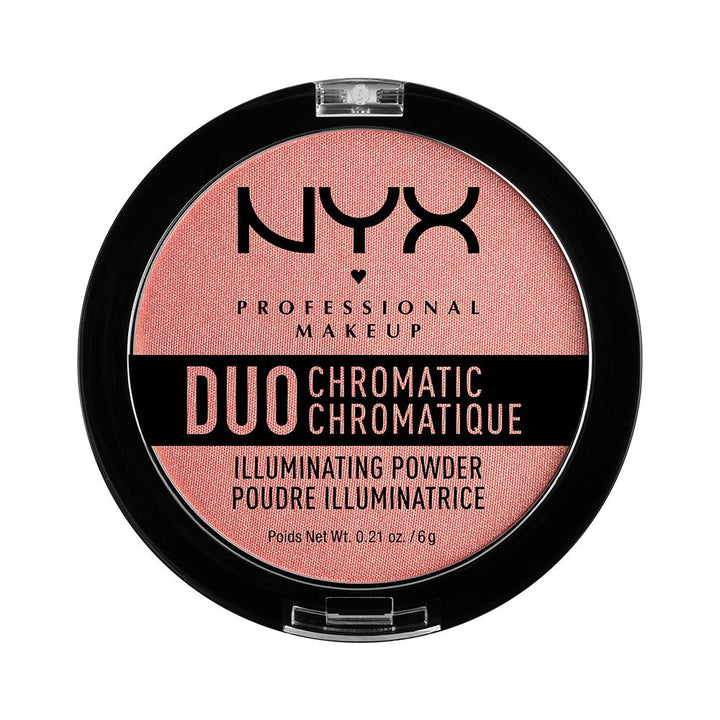 Nyx Professional Makeup Duo Chromatic Illuminating Powder, Crushed Bloom, 6g