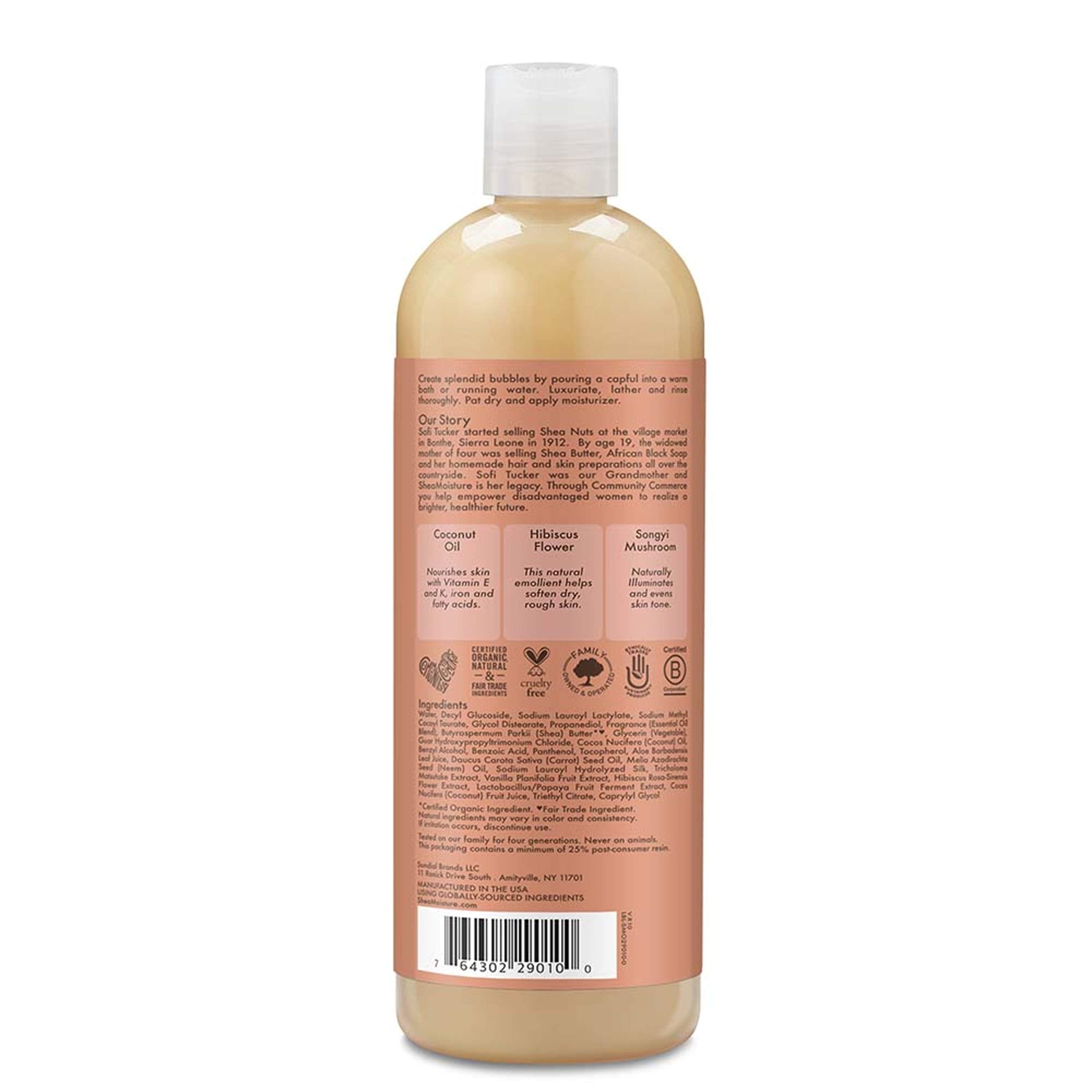 Shea Moisture Foaming Milk Body Wash Coconut and Hibiscus