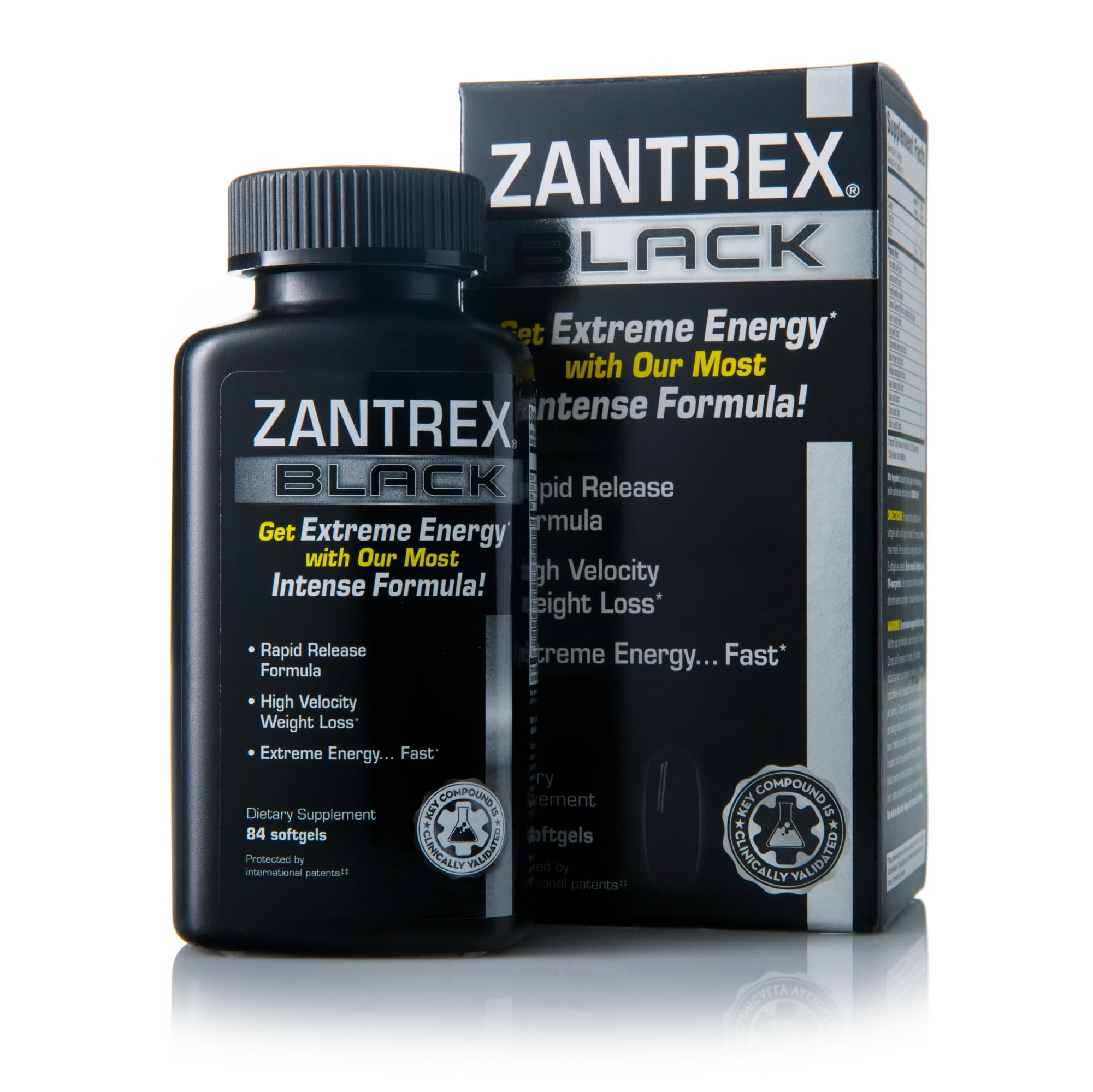 Zantrex Black - Weight Loss Supplement Pills - Weightloss Pills - Dietary Supplements - Lose Weight Supplement - Energy and Weight Loss Pills - 84 Count