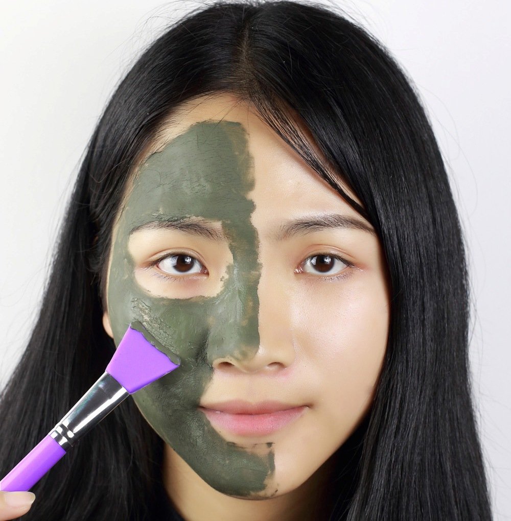 Lormay 7-Piece Silicone Makeup Brush Set: Face Mask, Eyeliner, Eyebrow, Eye Shadow, Lip Cosmetic Bru