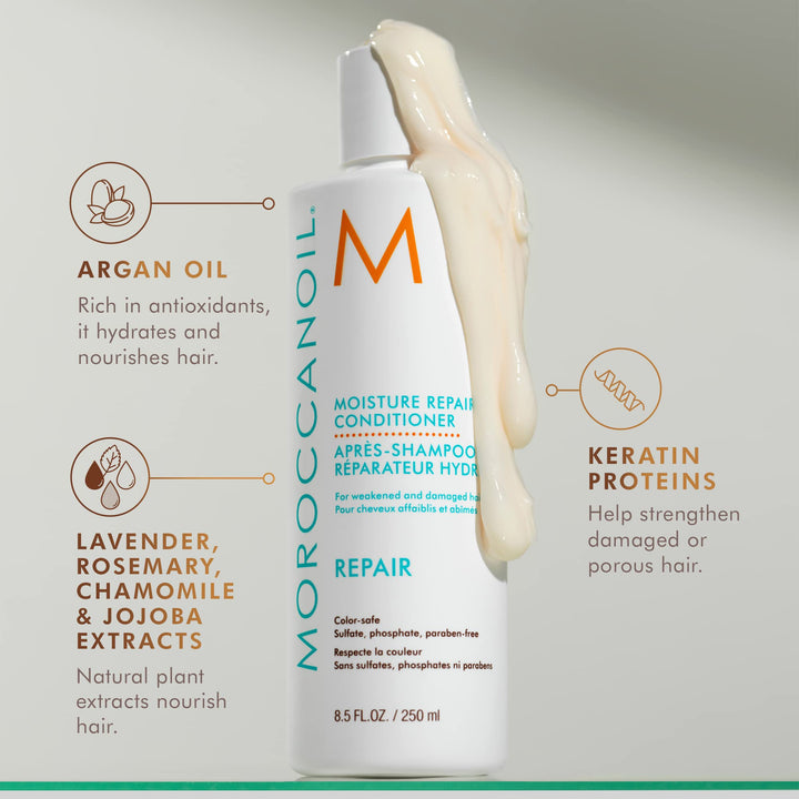 Moroccanoil Moisture Repair Conditioner, Blue, 250 Millilitre - All, Floral