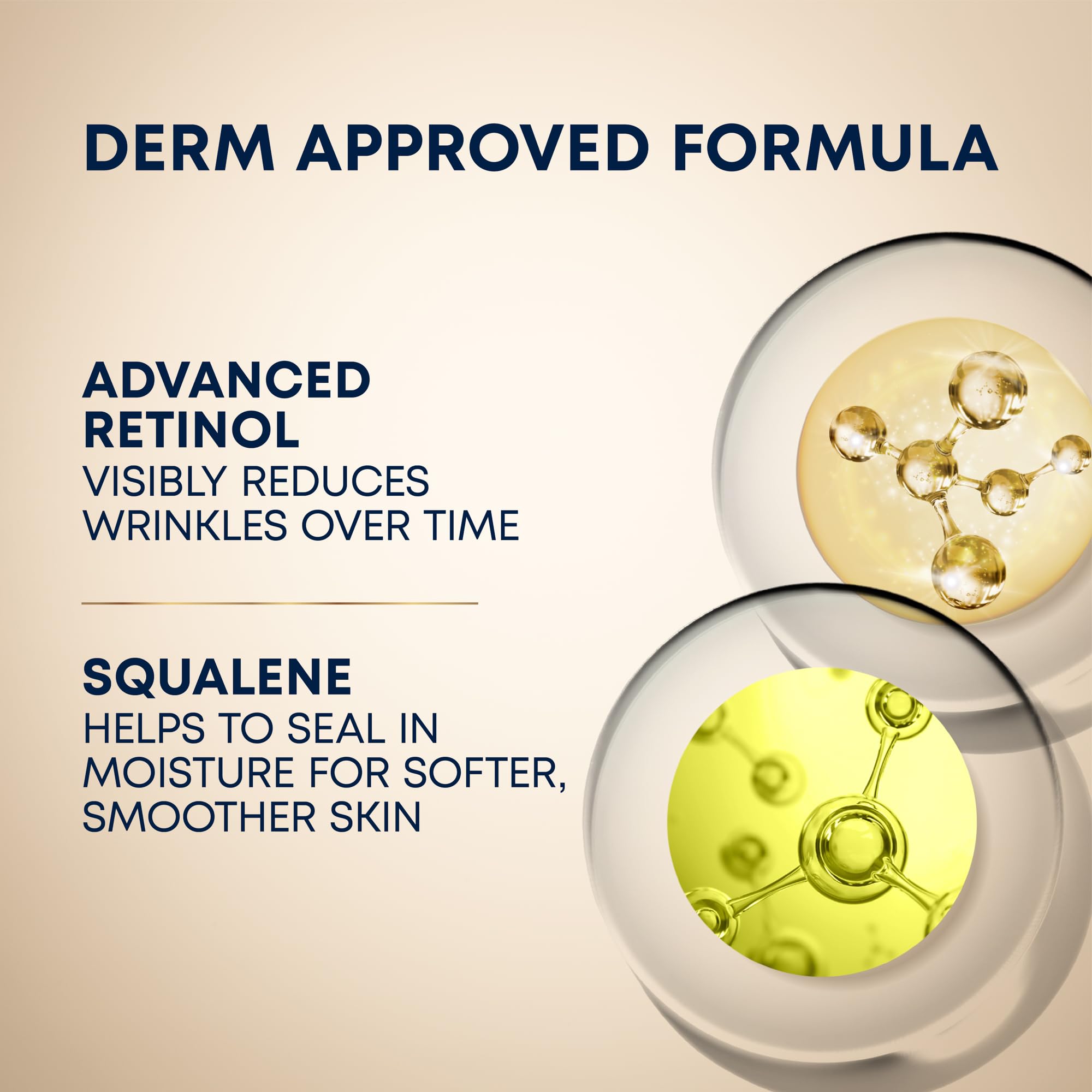 RoC Retinol Correxion Deep Wrinkle Anti-Aging Night Cream, Daily Face Moisturizer with Shea Butter, Glycolic Acid and Squalane, Stocking Stuffers for Men & Women, 1 Ounces (Packaging May Vary)