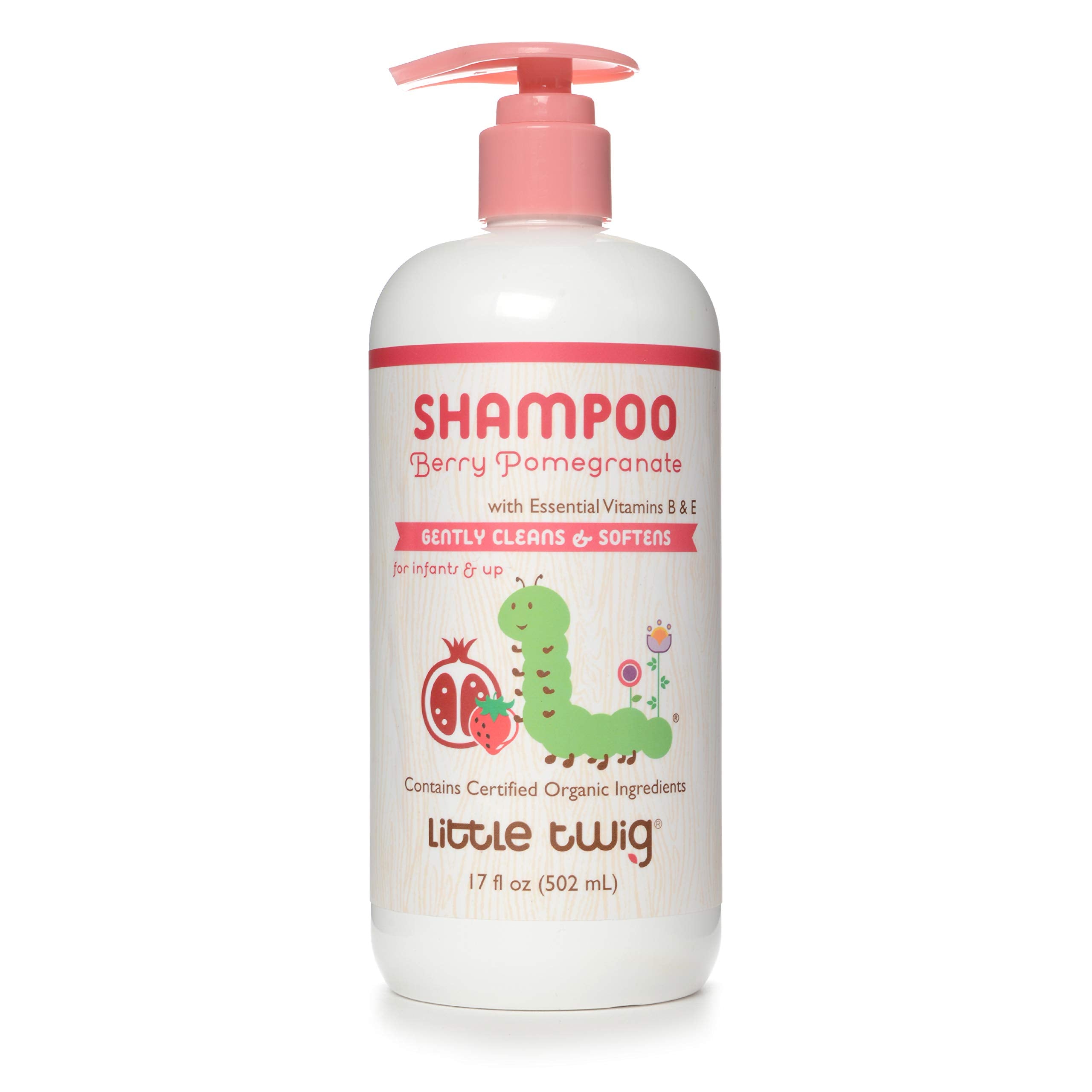Little Twig Shampoo, Natural Plant Derived Formula, Berry Pomegranate, 17 fl oz.
