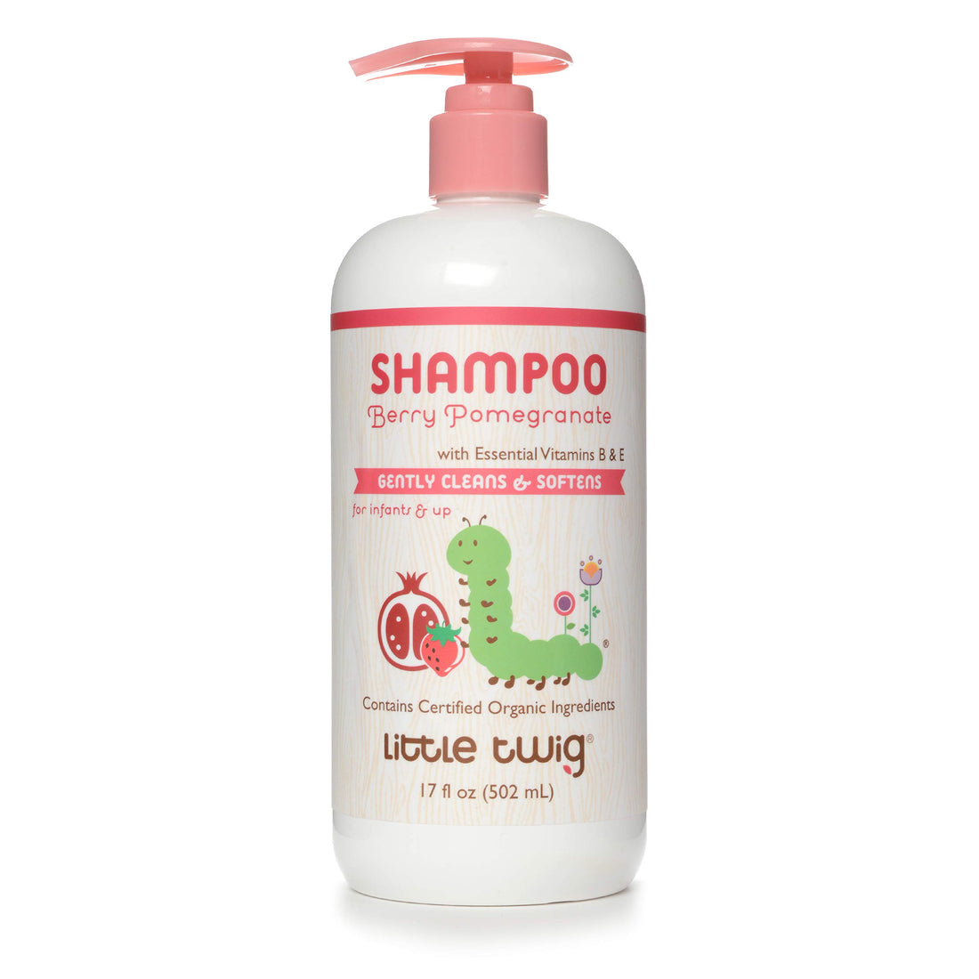 Little Twig Shampoo, Natural Plant Derived Formula, Berry Pomegranate, 17 fl oz.