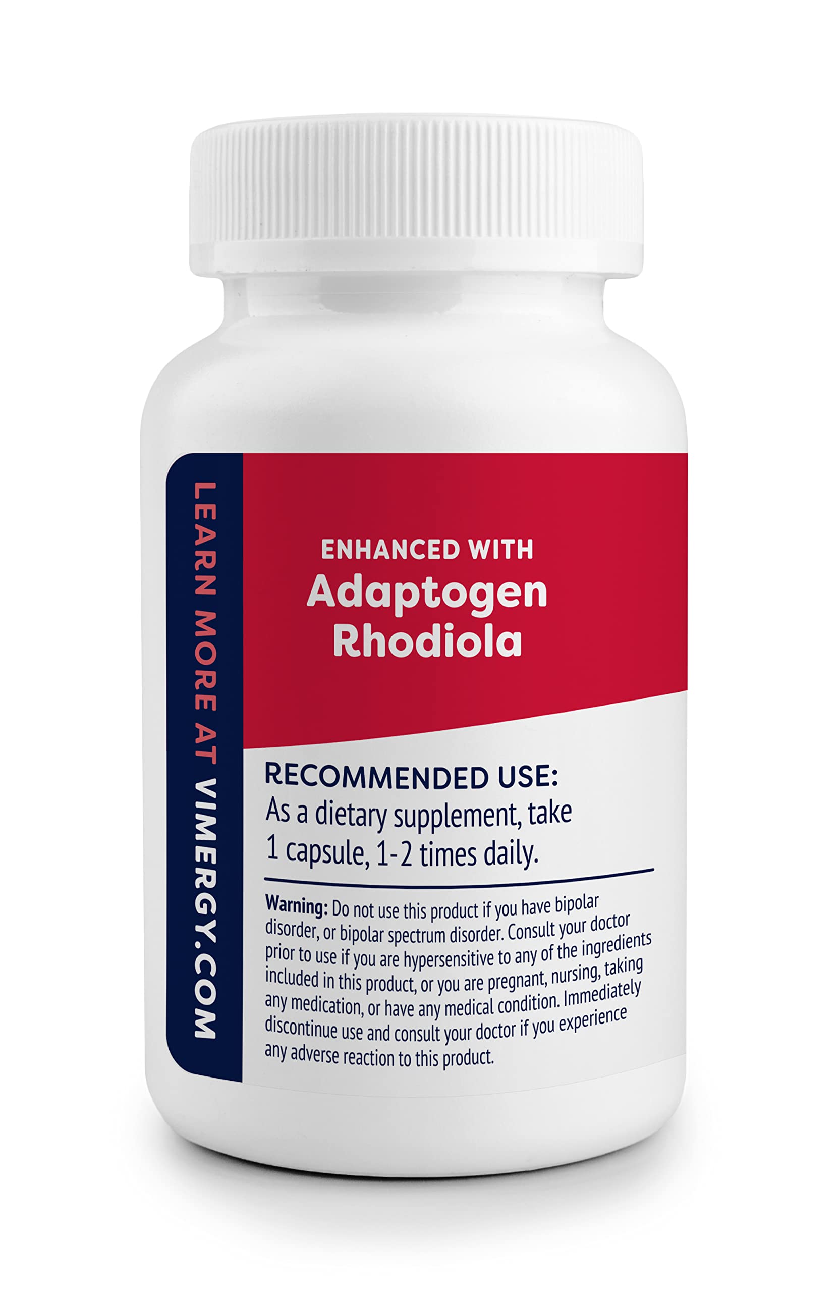 Vimergy Adapto B Complex, 120 Servings – High Potency with 8 B Vitamins, Rhodiola & Hawthorn Berry – Supports Mental Energy, Cognition, Mood - Non-GMO, Kosher, Vegan, Paleo, No Gluten, No Soy