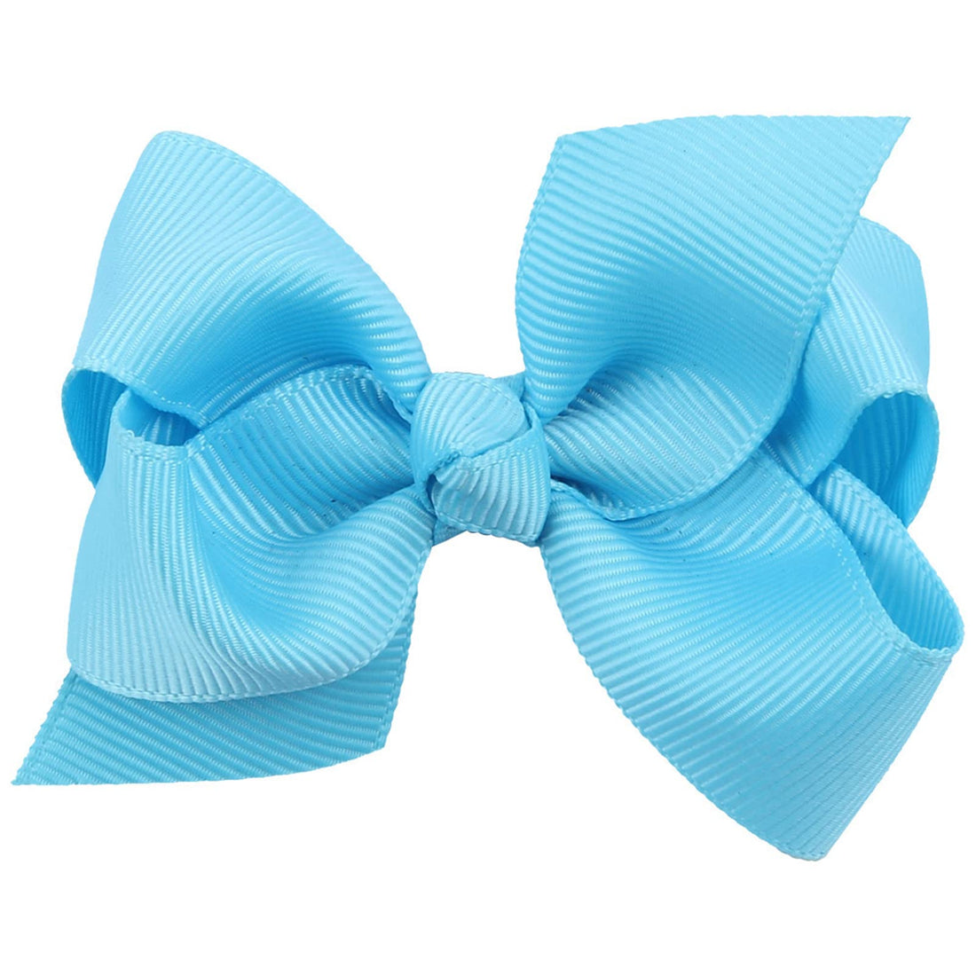 ZOONAI 3 Inch Baby Girl Hair Bows Boutique Hair Clip Teens Toddlers Hairpin Headwear - Set of 2 (Sky Blue)