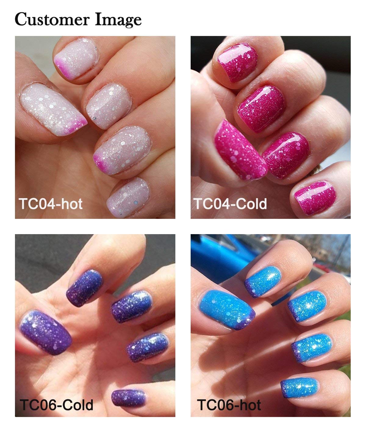 AIMEILI Soak Off UV LED Gel Nail Polish Multicolor / Mix Color / Combo Color Set Of 6pcs X 10ml - Kit Set 13