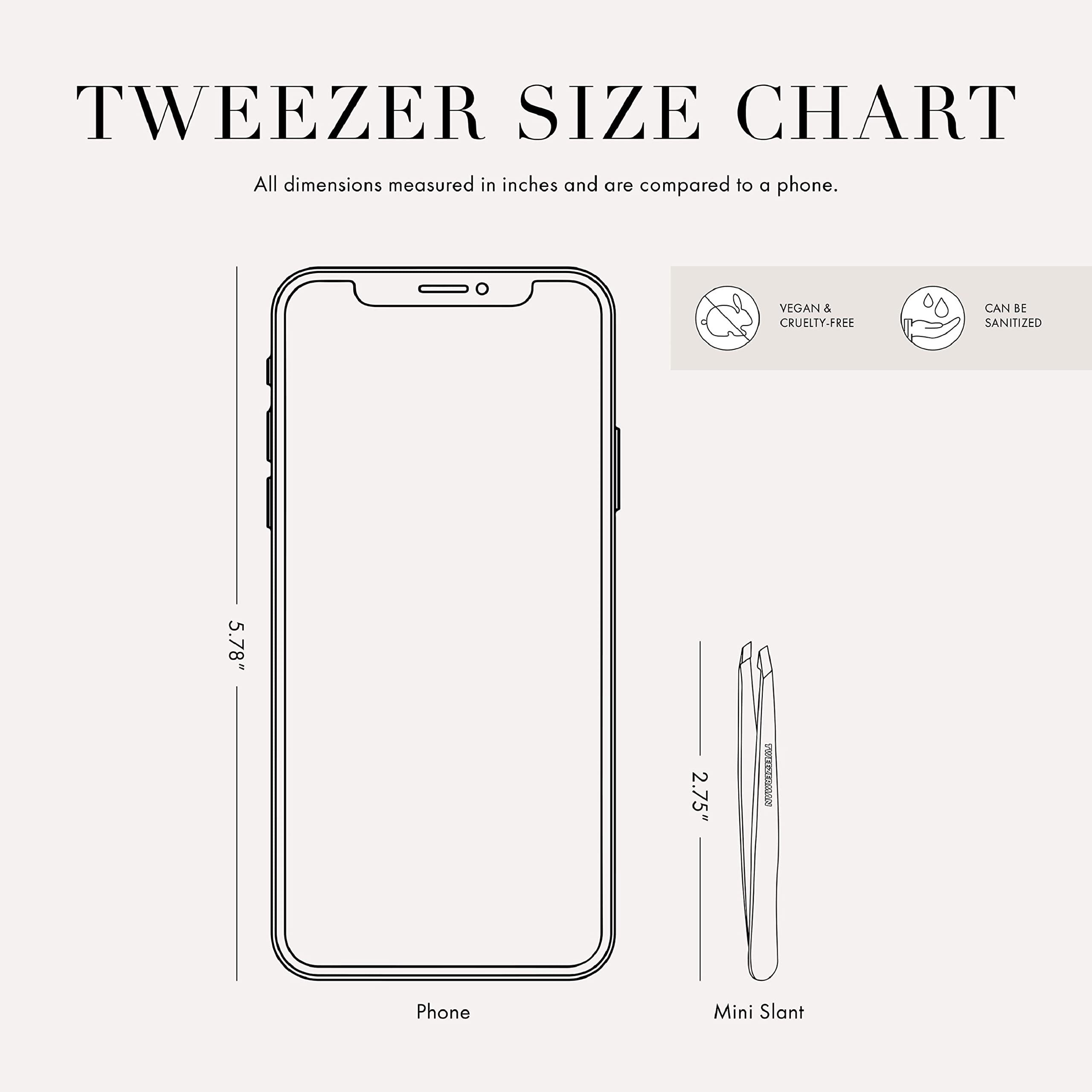 Tweezerman Mini Slant Tweezer, Flamingo Pink