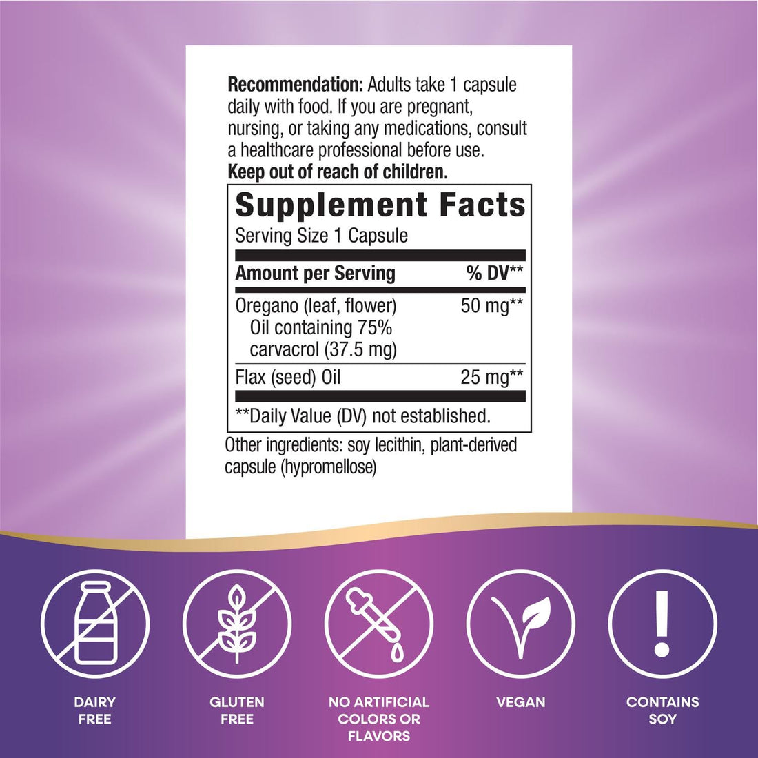 Nature's Way, Standardized Ext Oregano Oil, 60 Count