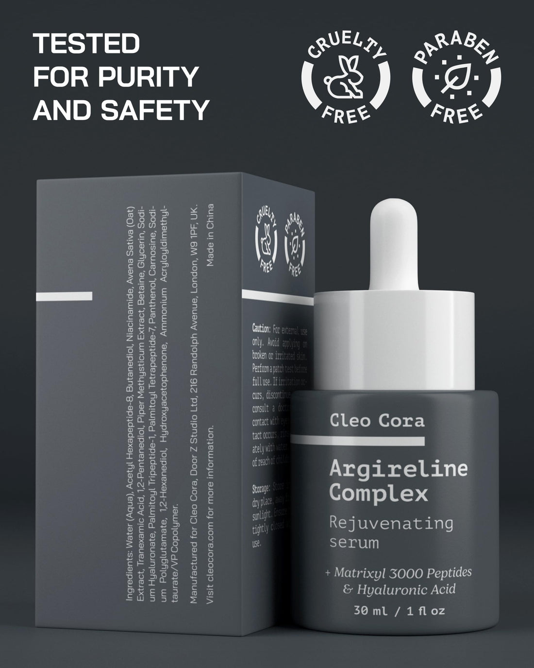 Argireline Serum with Matrixyl 3000 - Anti Wrinkle & Anti Aging Face Serum with Hyaluronic Acid, Tranexamic Acid & Niacinamide - 10% Argireline Peptide - Facial Skincare