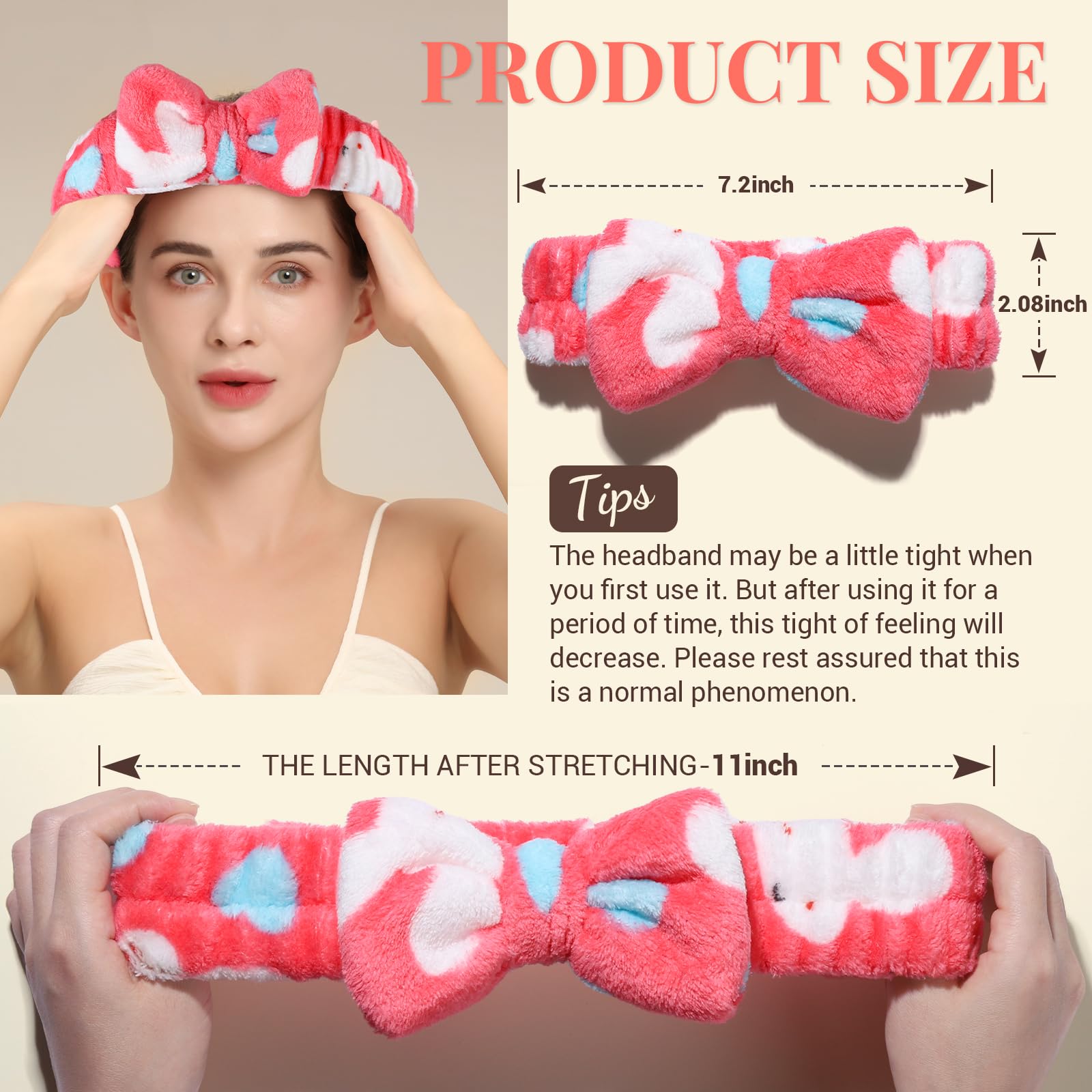 Teenitor Spa Headband, 9 Pcs Skincare Headband For Washing Face, Makeup Headbands For Women, Spa Headbands For Women Girls