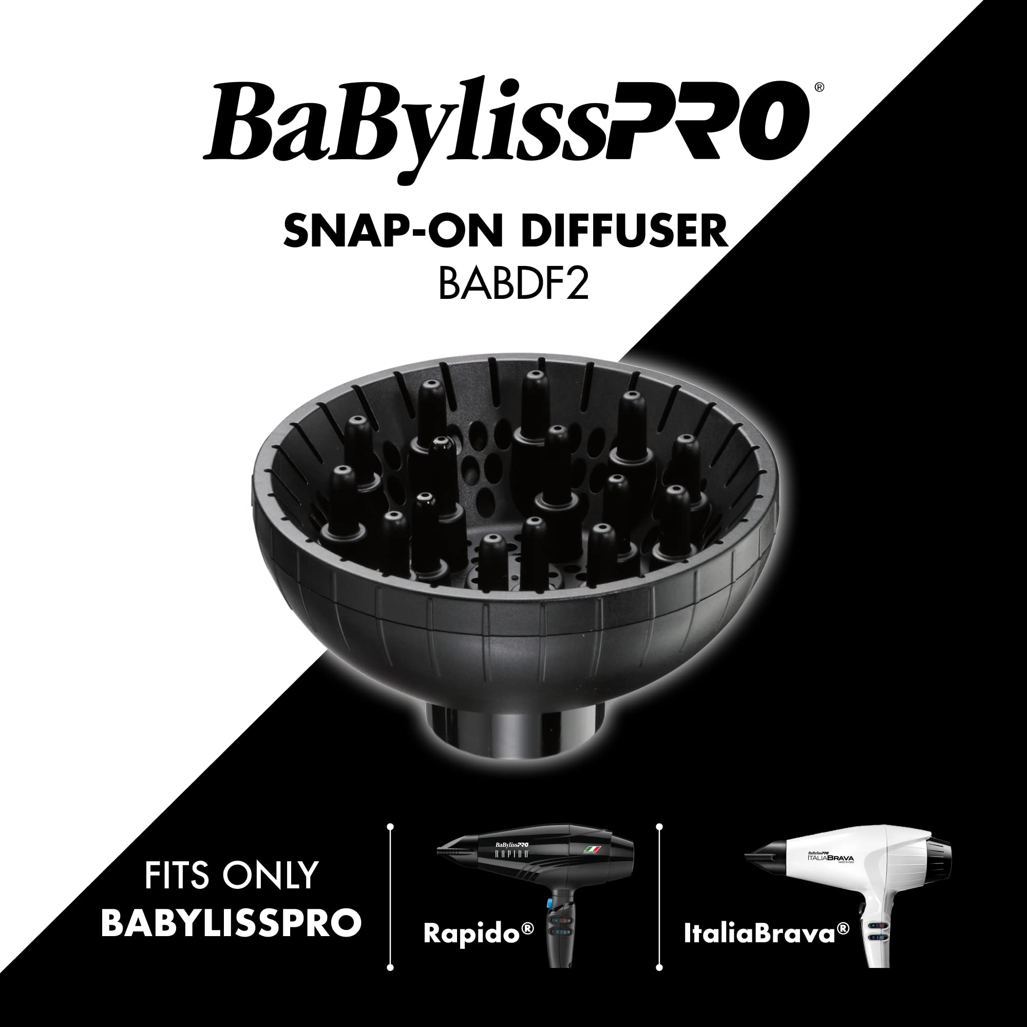 BaBylissPRO Italian Series Snap-On Diffuser