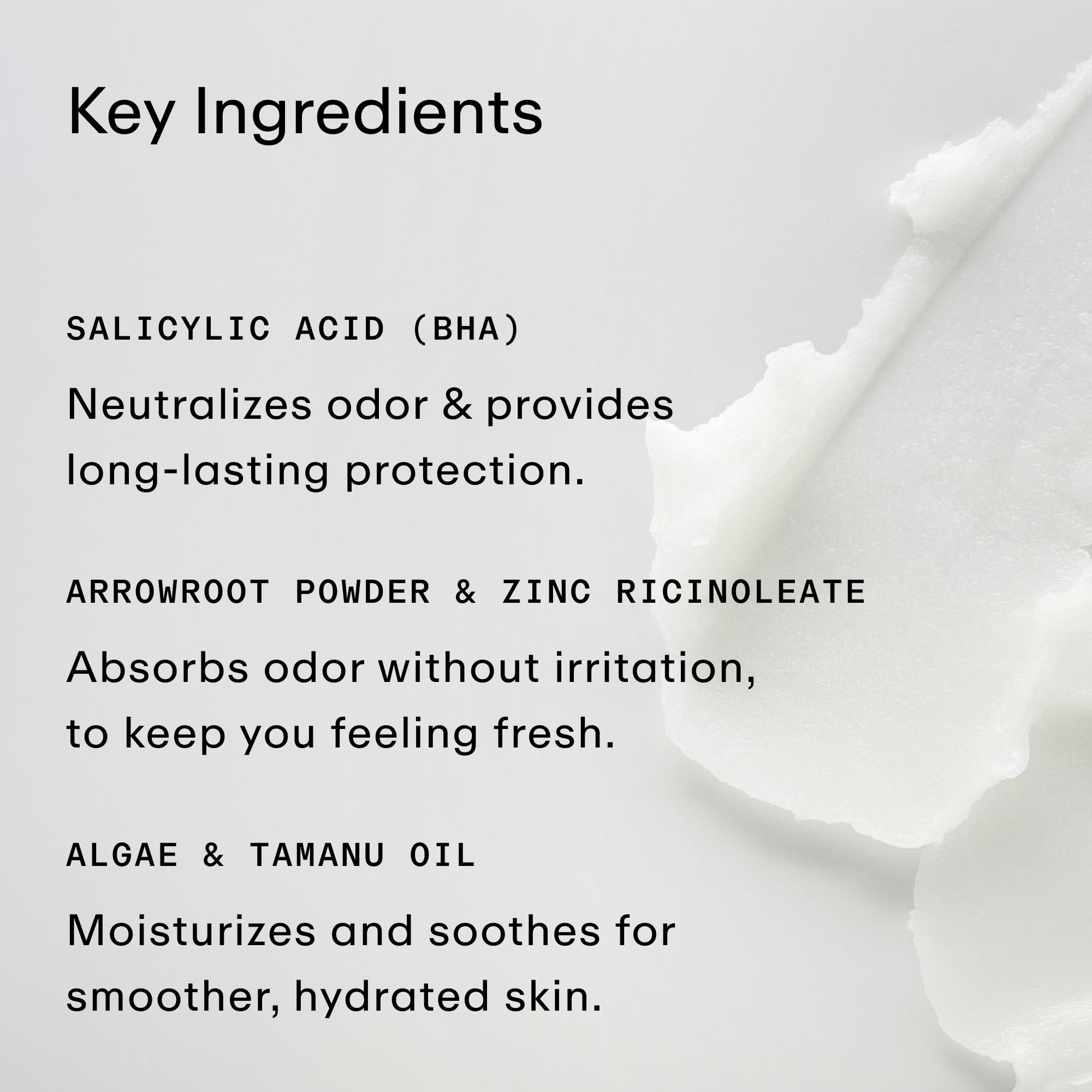 PHLUR Vanilla Skin Natural Deodorant - 48 Hour Odor Protection Natural Baking Soda Free & Aluminum Free, for Women & Men-Salicylic Acid, Arrowroot Powder, Algae & Tamanu Oil - No Residue or Irritation