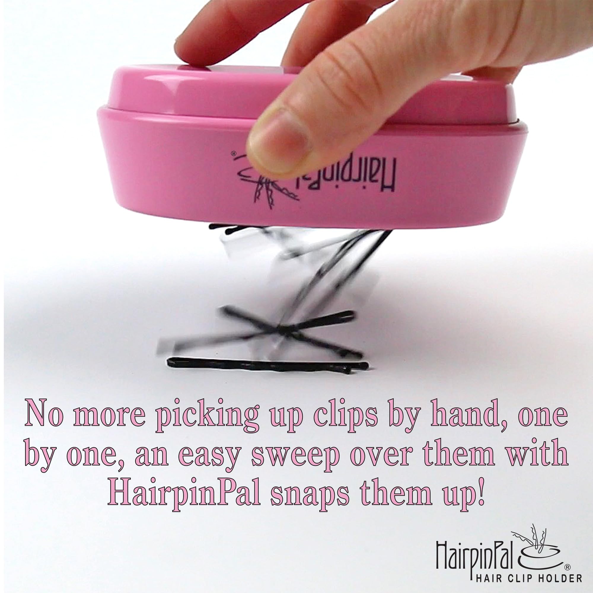 Bobby Pin and Hair Clip Magnetic Holder: HairpinPal (Raspberry Mauve)