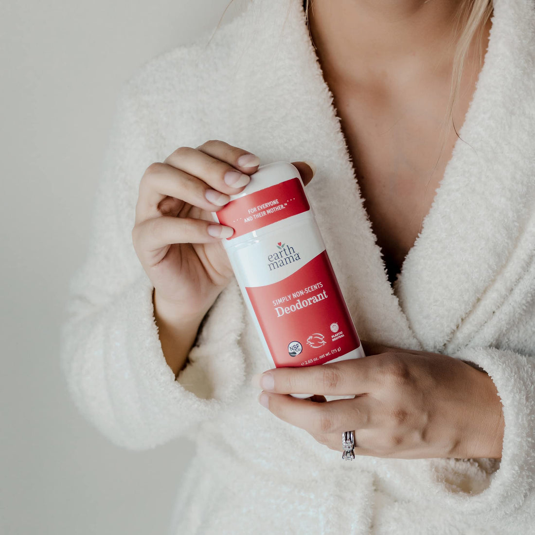 Earth Mama Simply Non-Scents Deodorant | Fragrance-free + Safe for Sensitive Skin, Pregnancy and Breastfeeding, Contains Organic Calendula and Coconut Oil, No Baking Soda or Aluminum, 2.65-Ounce