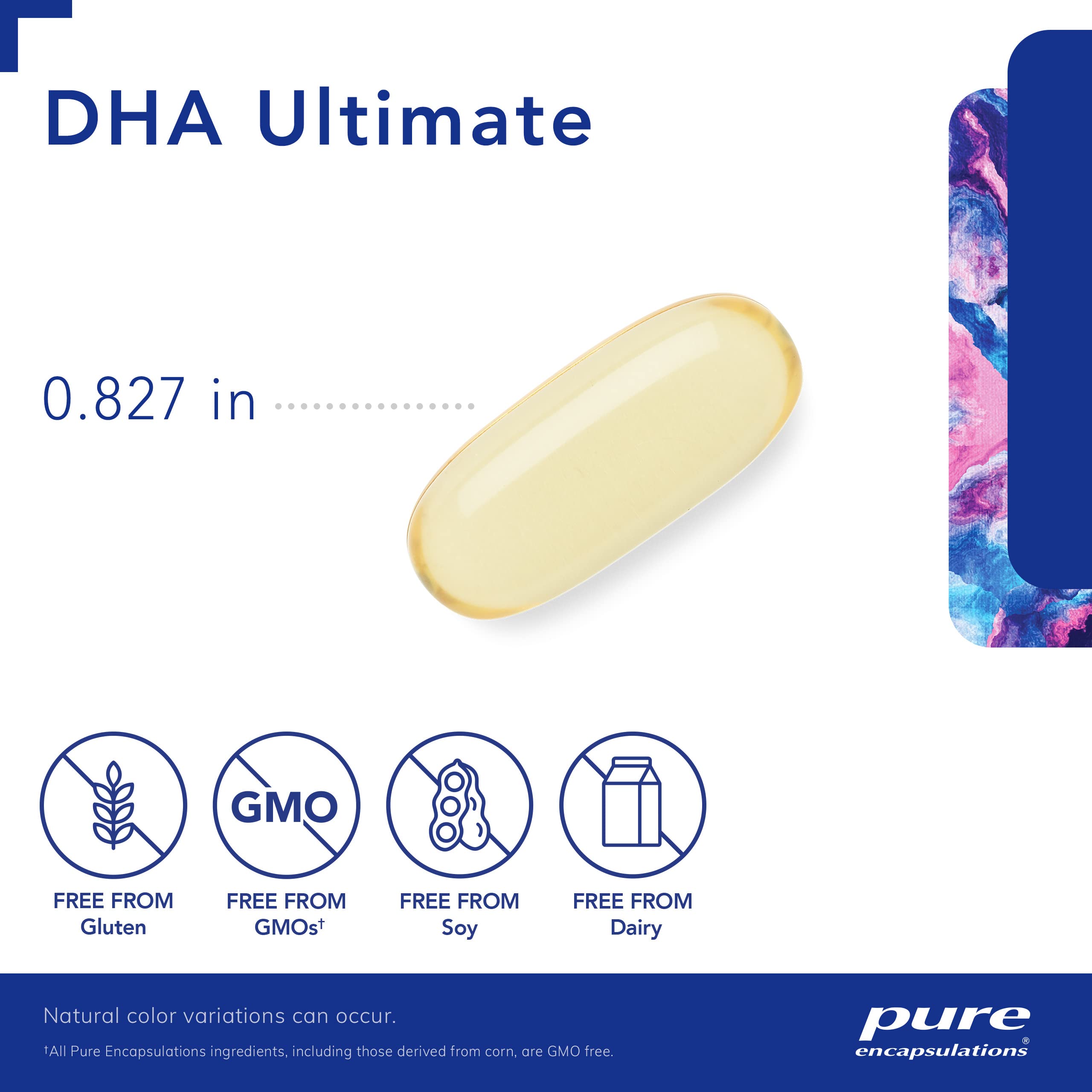 Pure Encapsulations DHA Ultimate | Eco-Friendly Supercritical CO2 Extracted DHA Fish Oil Concentrate | 60 Softgel Capsules